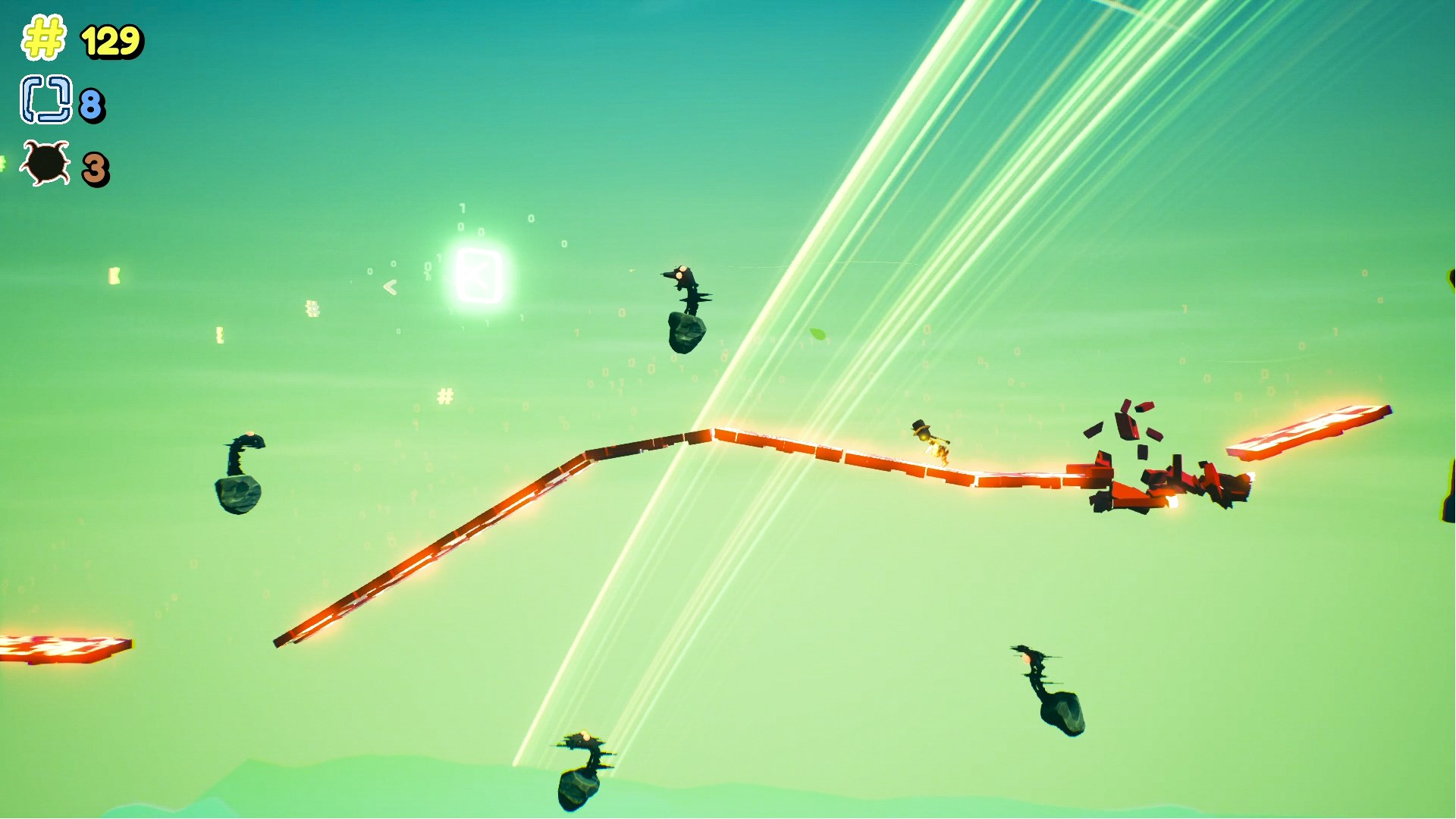 地面在腳下崩塌的驚險瞬間