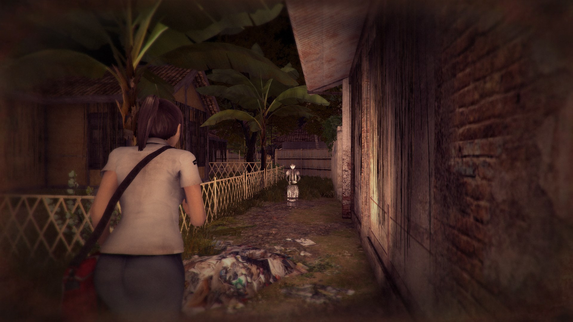 琳達在恐怖廢墟中前行