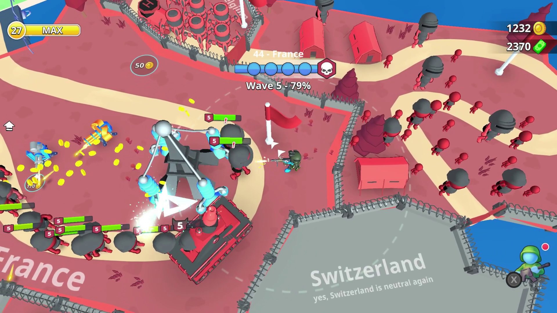 遊戲具備豐富的升級系統與戰略要素