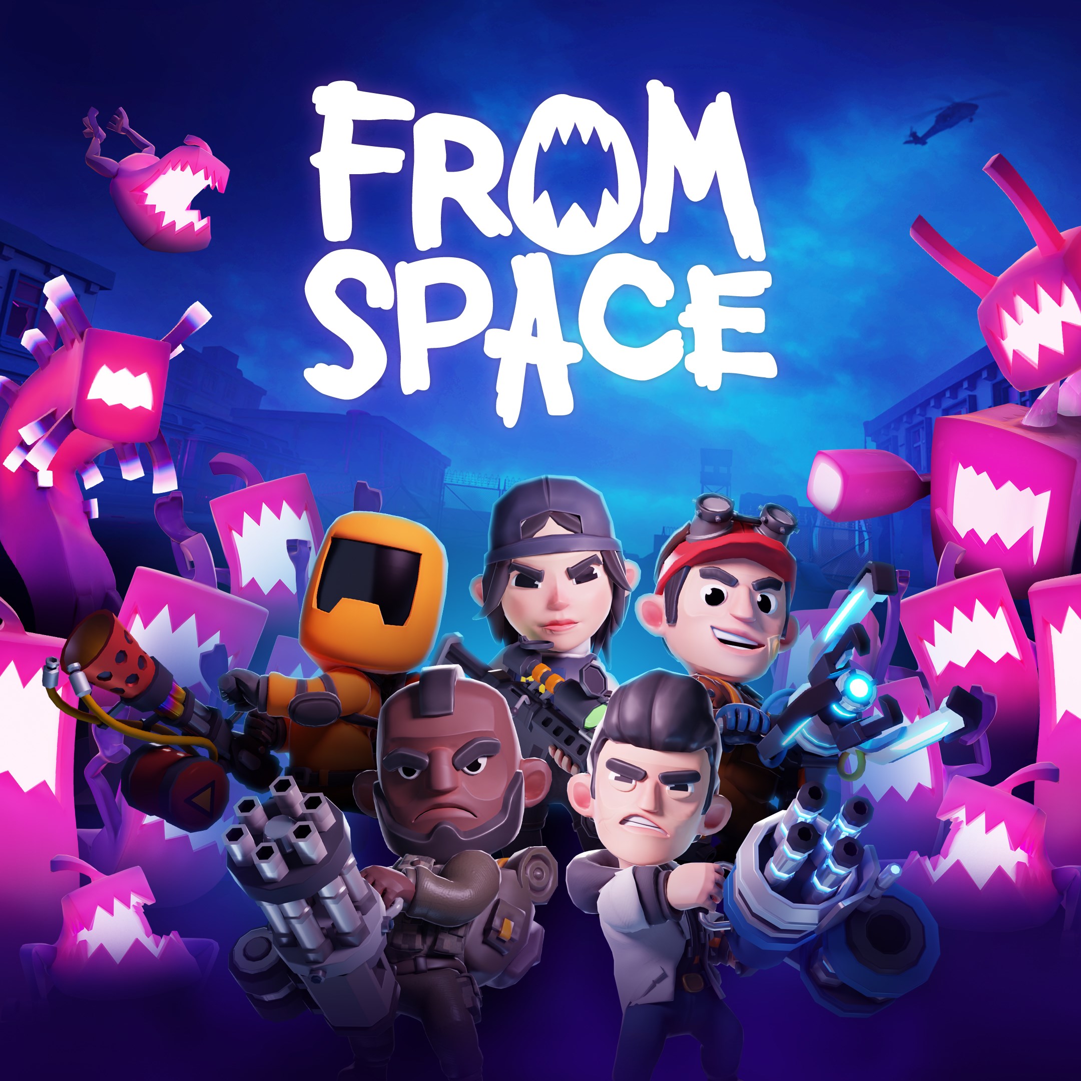 From Space 霓虹入侵者 遊戲畫面