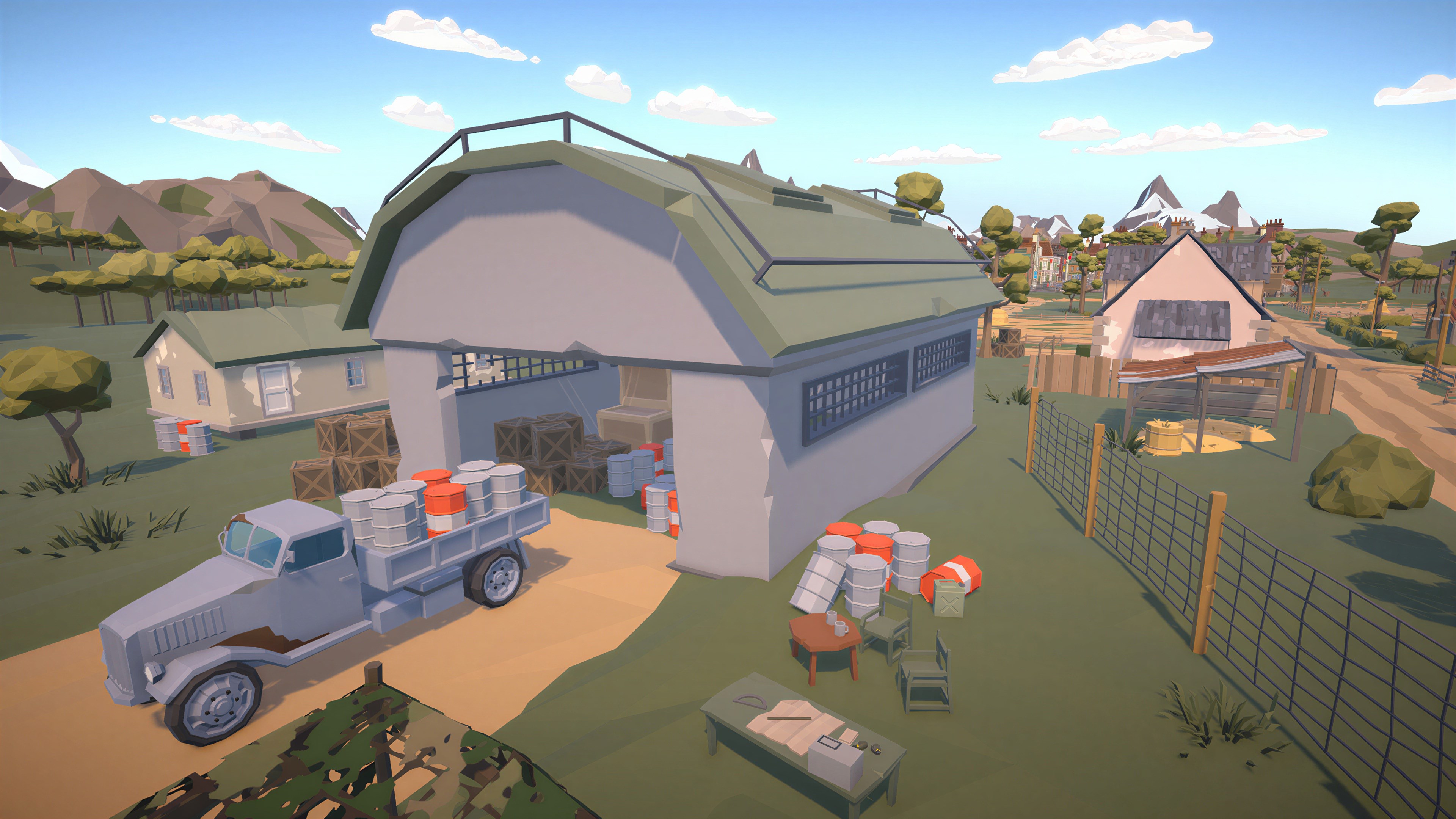 遊戲中的城市廢墟場景