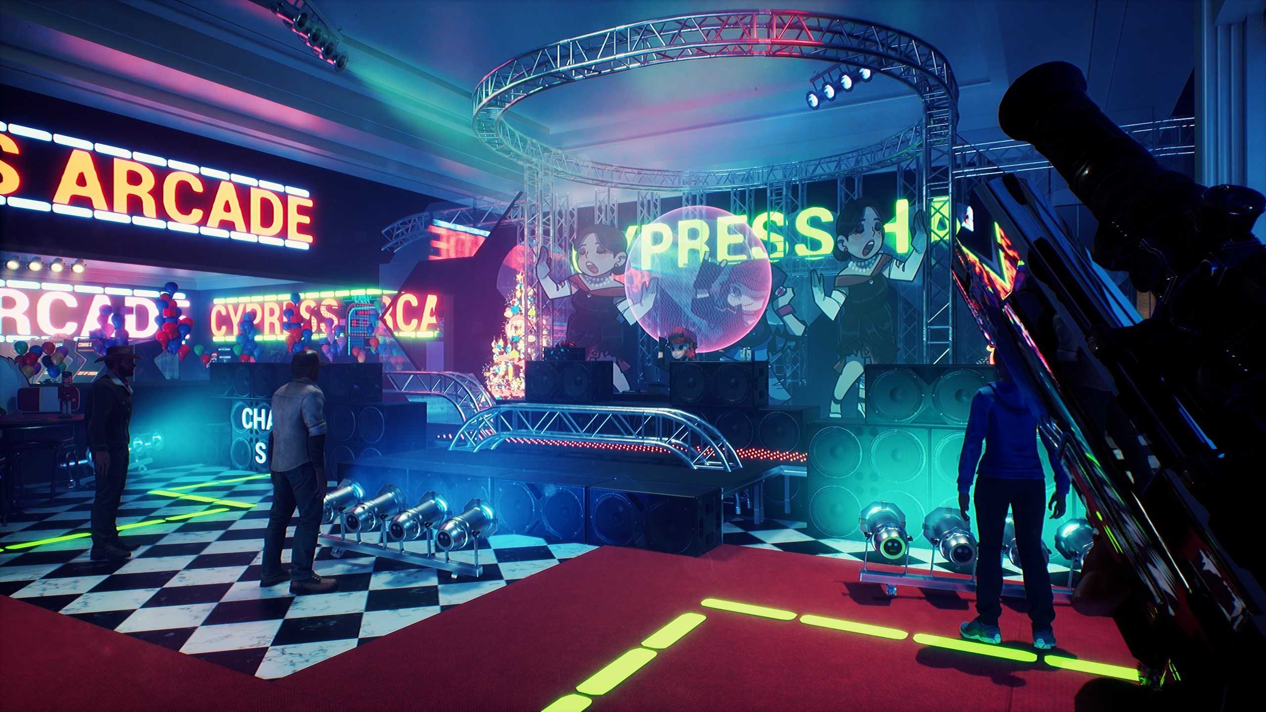 色彩分裂前傳中的地底戰鬥畫面