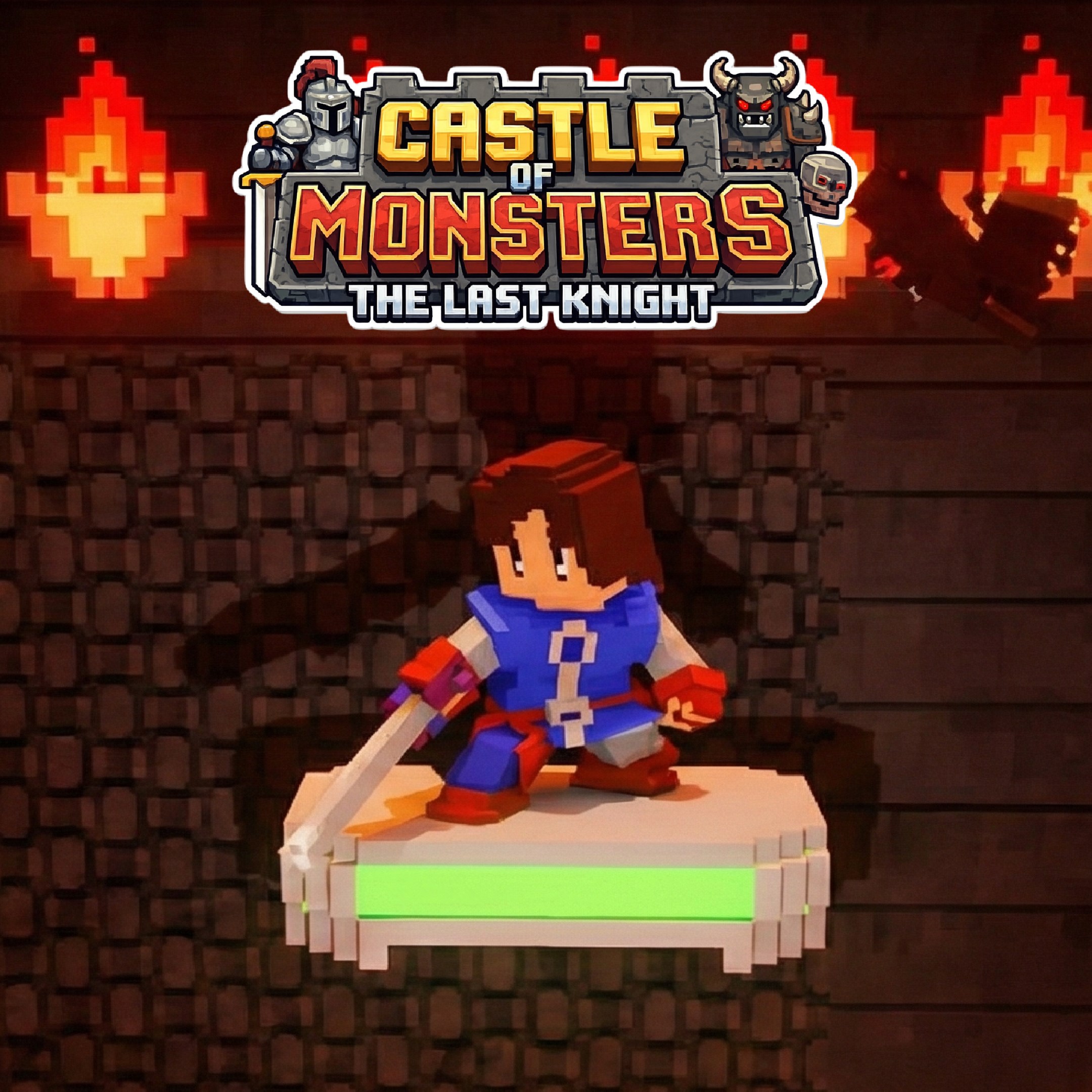 Castle of Monsters: The Last Knight 遊戲封面:暗黑風格的體素戰鬥