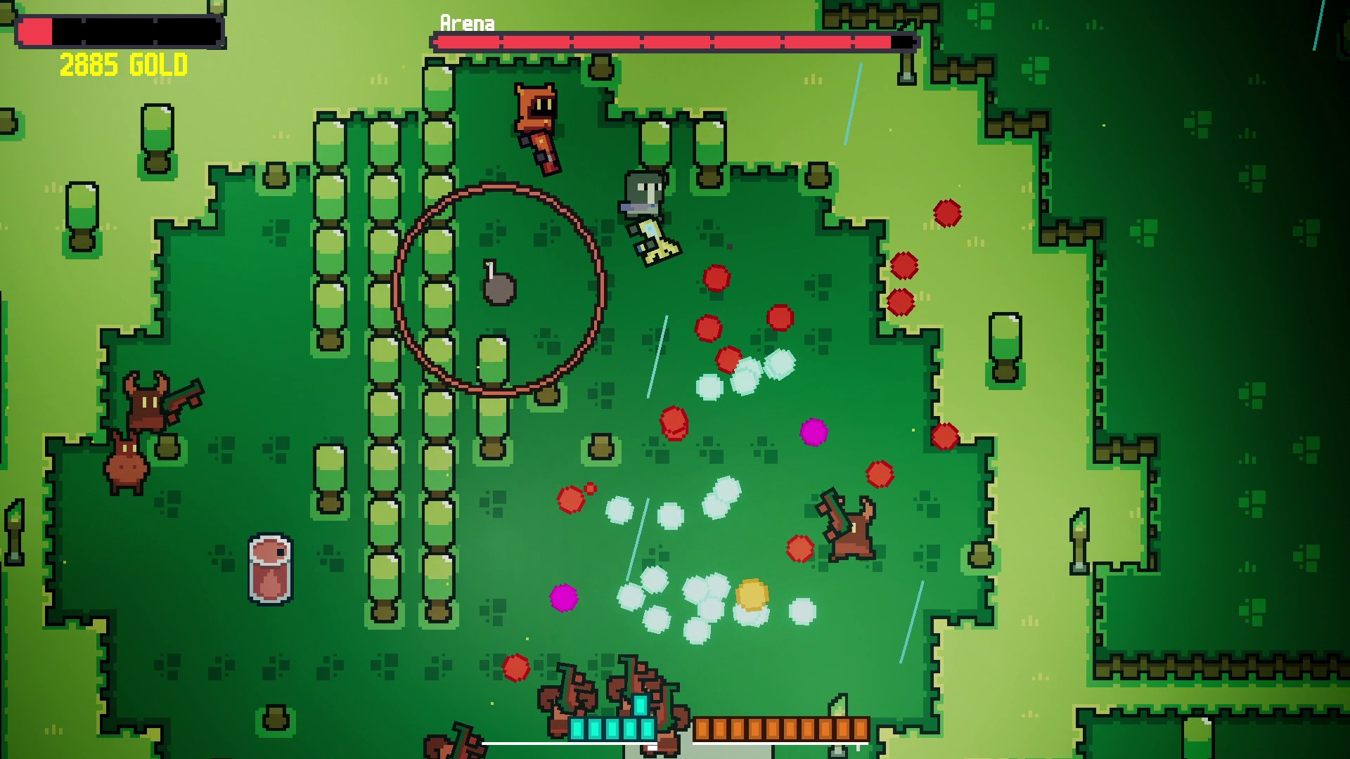 面對巨型惡魔頭目的挑戰