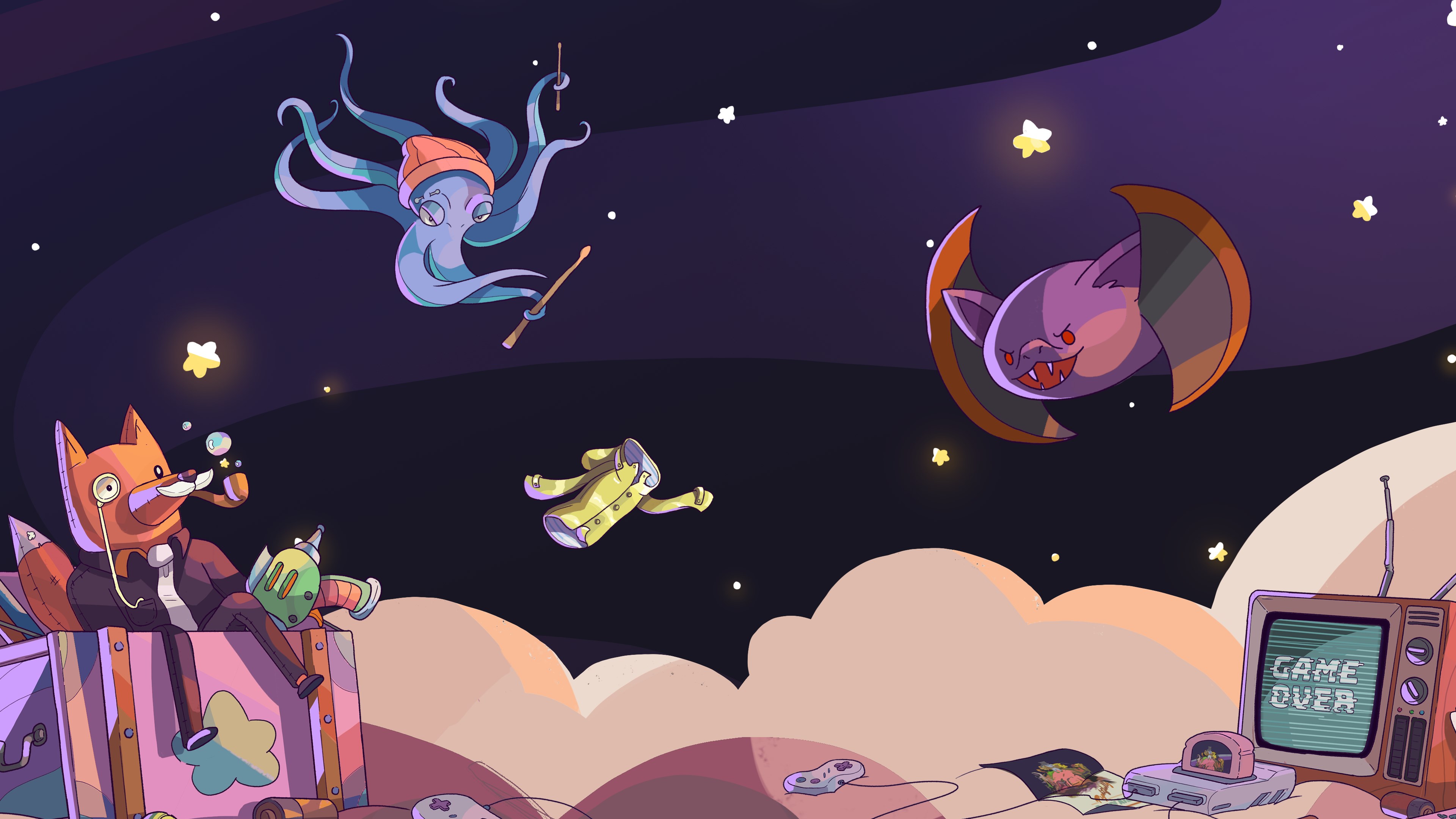 Rightfully, Beary Arms 遊戲主視覺圖，展現可愛小熊與激烈戰鬥的反差