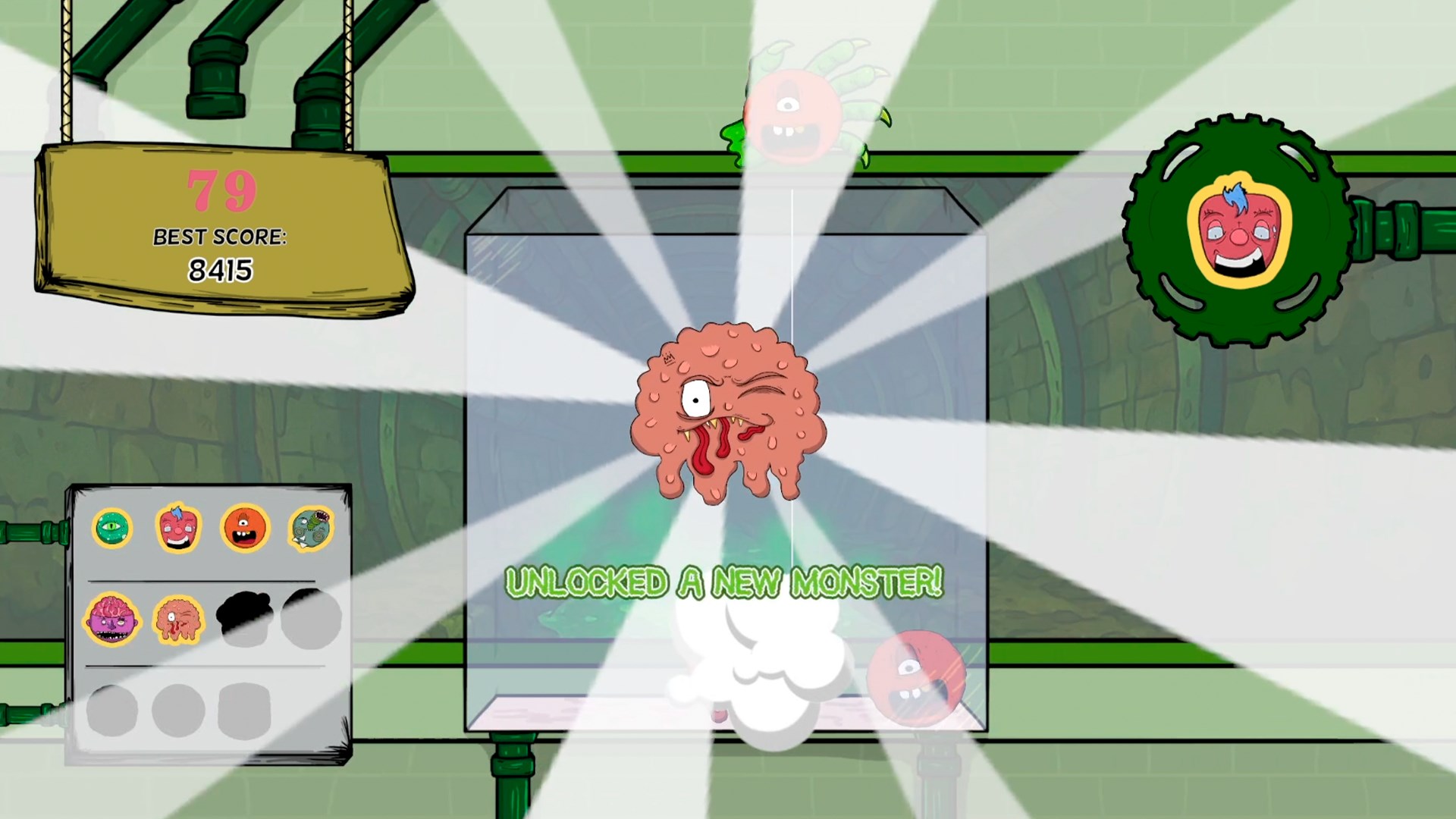 怪物進化的多樣性展示