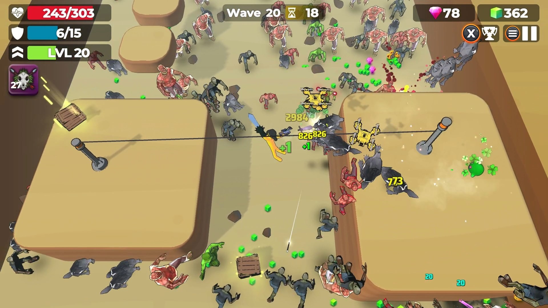 充滿多樣性技能的成長樹