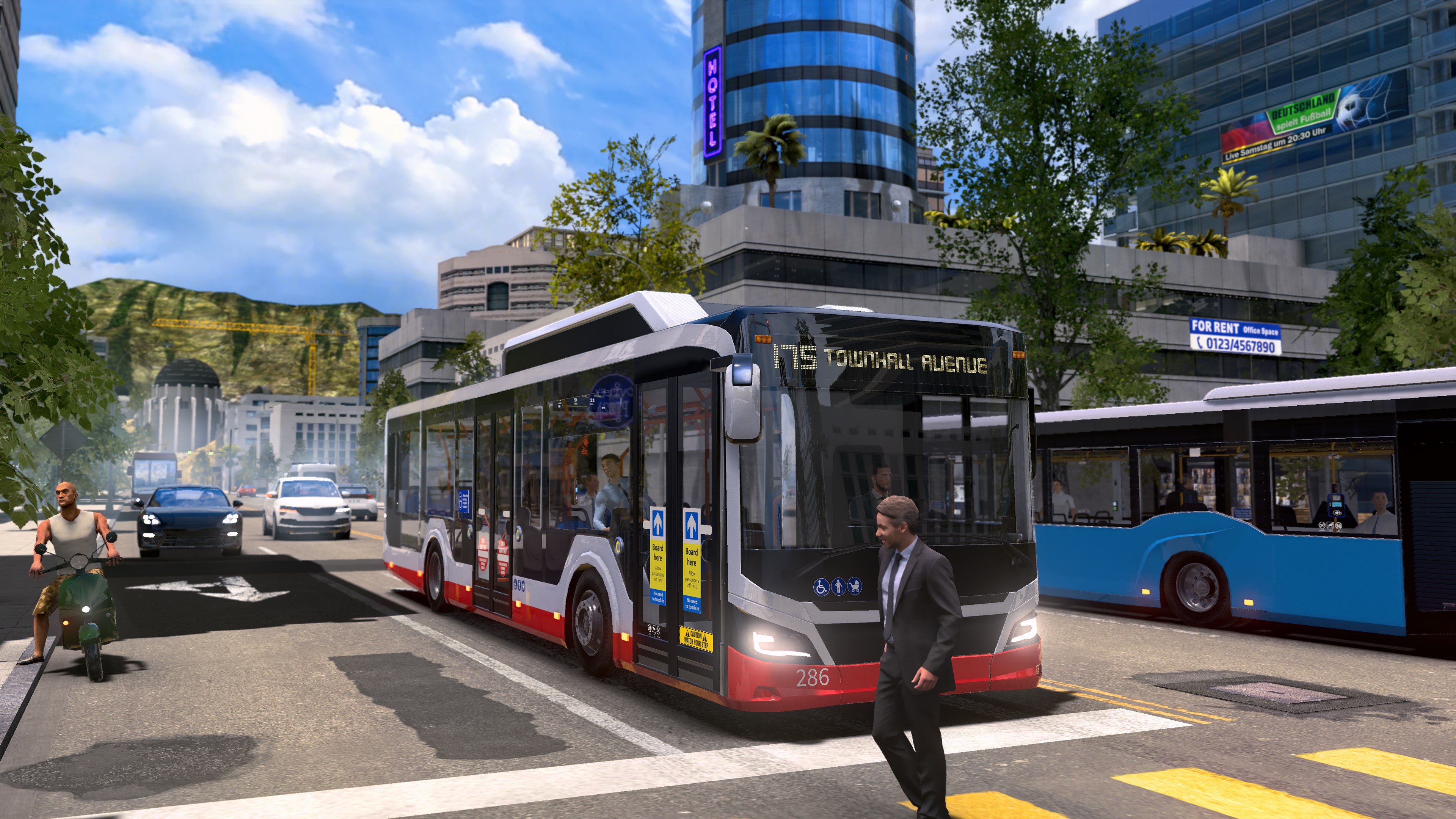 夜間駕駛與逼真的燈光效果