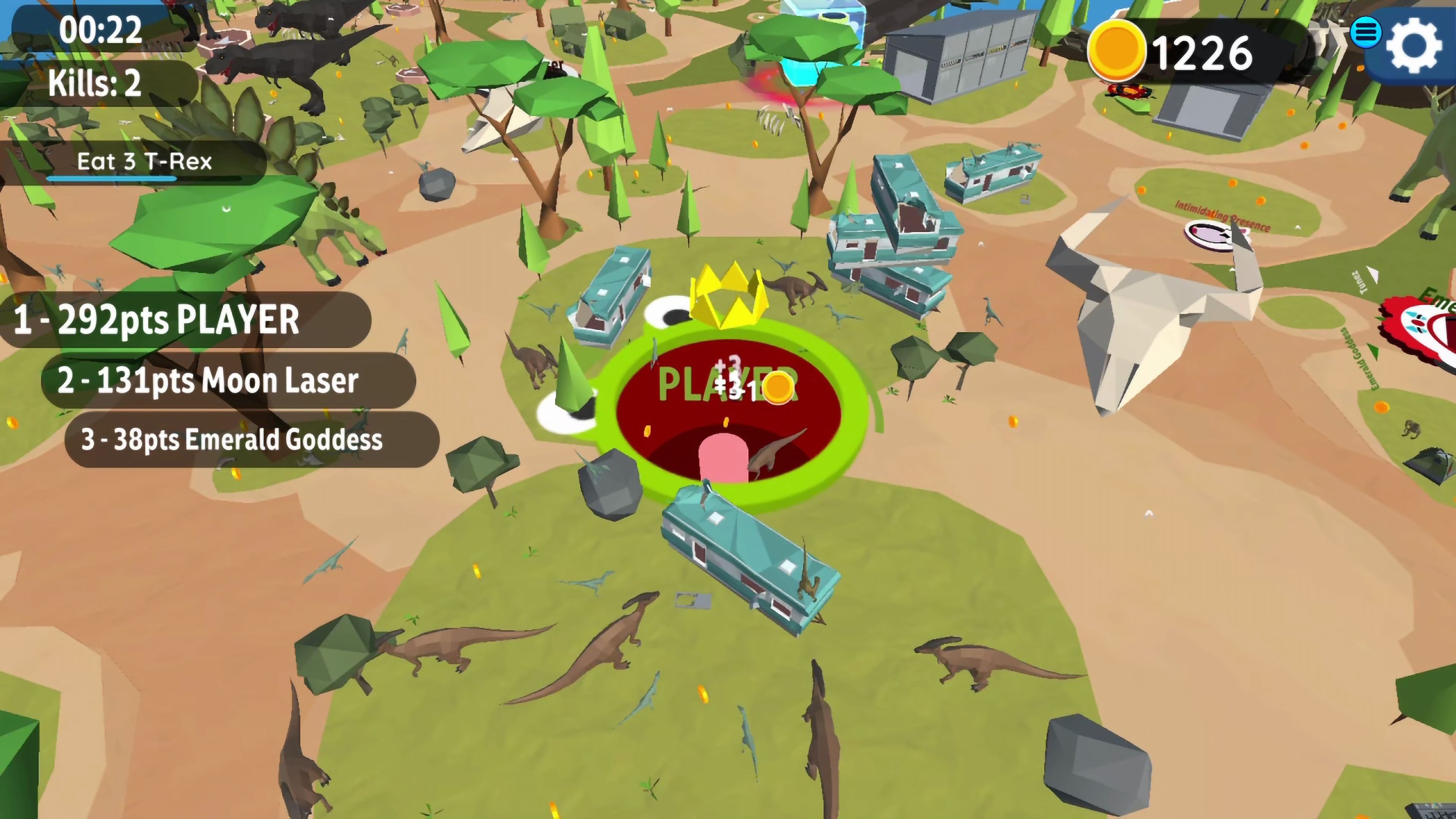 多樣化的角色造型選擇介面