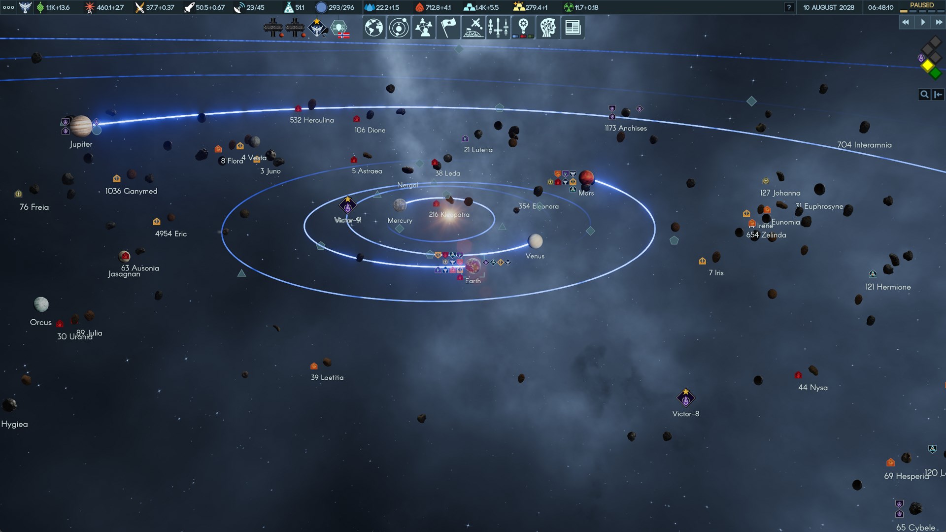 基於牛頓物理的太空戰鬥