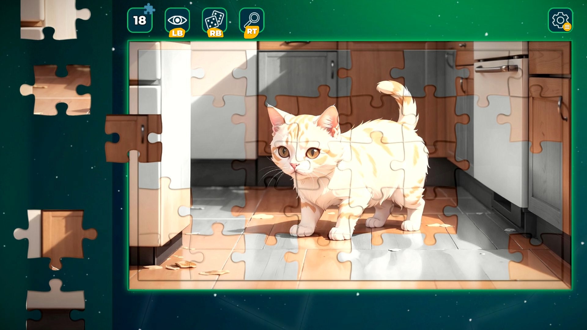 各類豐富主題的拼圖選擇