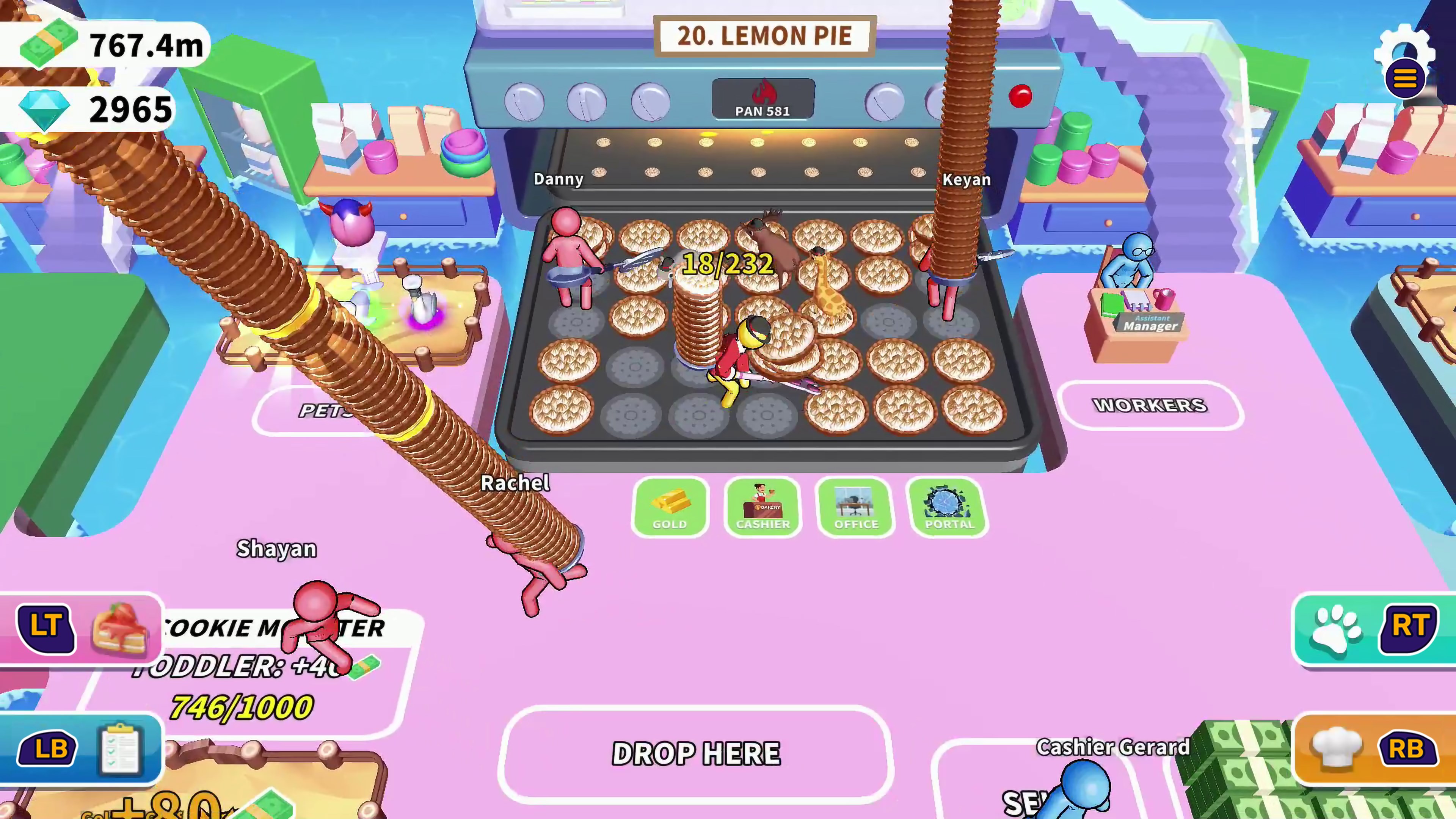 多樣化的糕點與可愛的角色設計