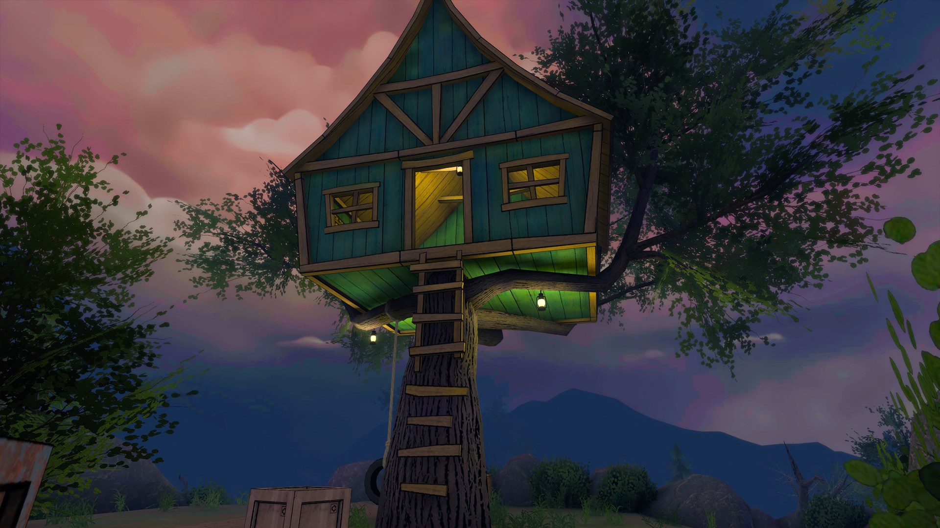 夜晚的城鎮景觀