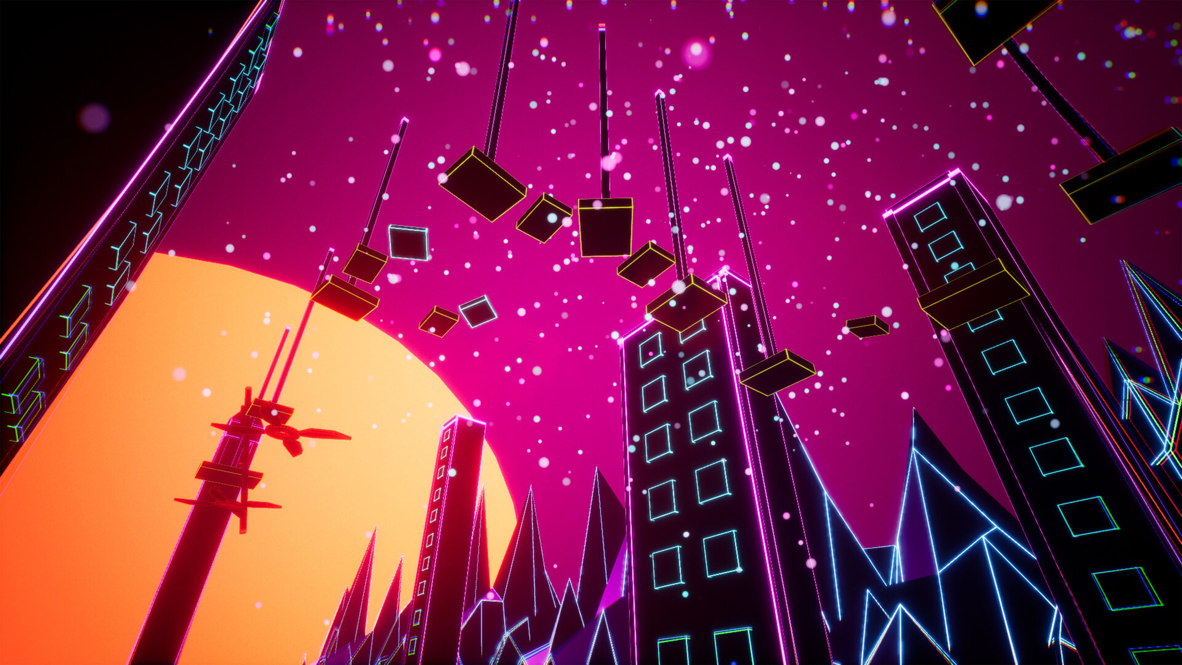 高難度的空中跳躍場景截圖