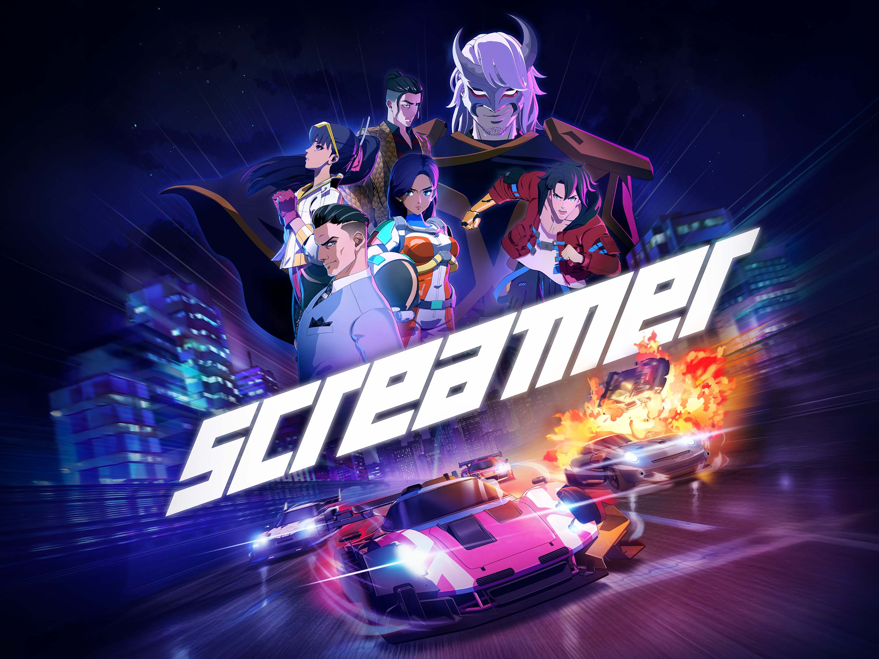 Screamer 充滿張力的賽車場面