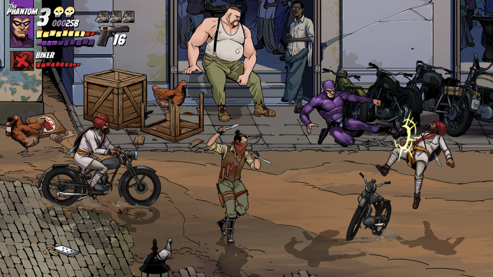 經典橫向卷軸動作遊戲介面