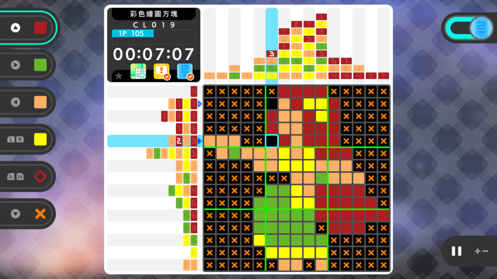 PICROSS S8 遊戲畫面選單