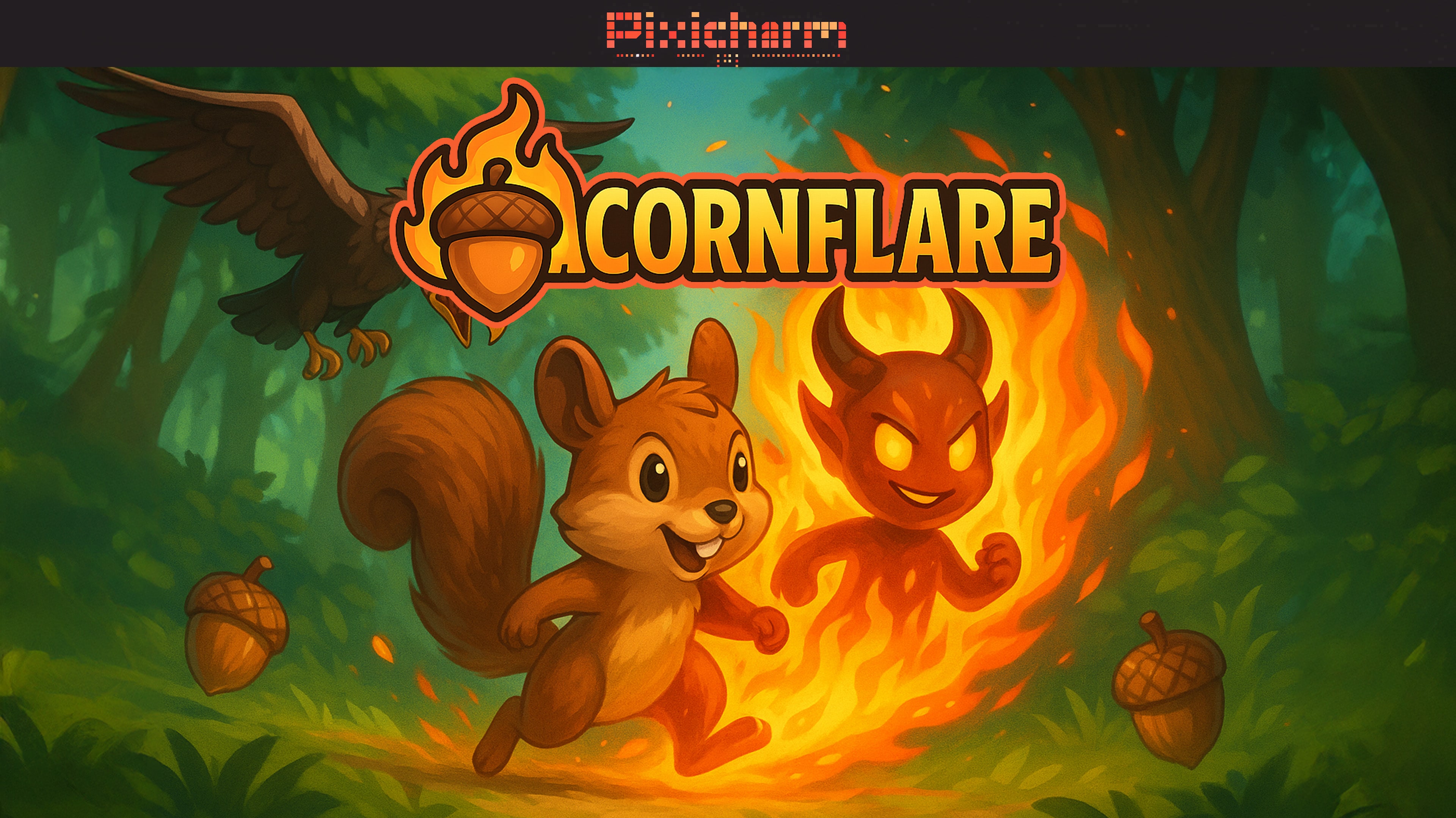 充滿魔力的奇幻森林場景