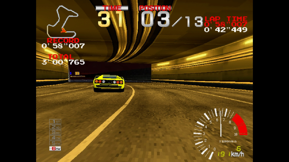 RIDGE RACER 賽道競技畫面