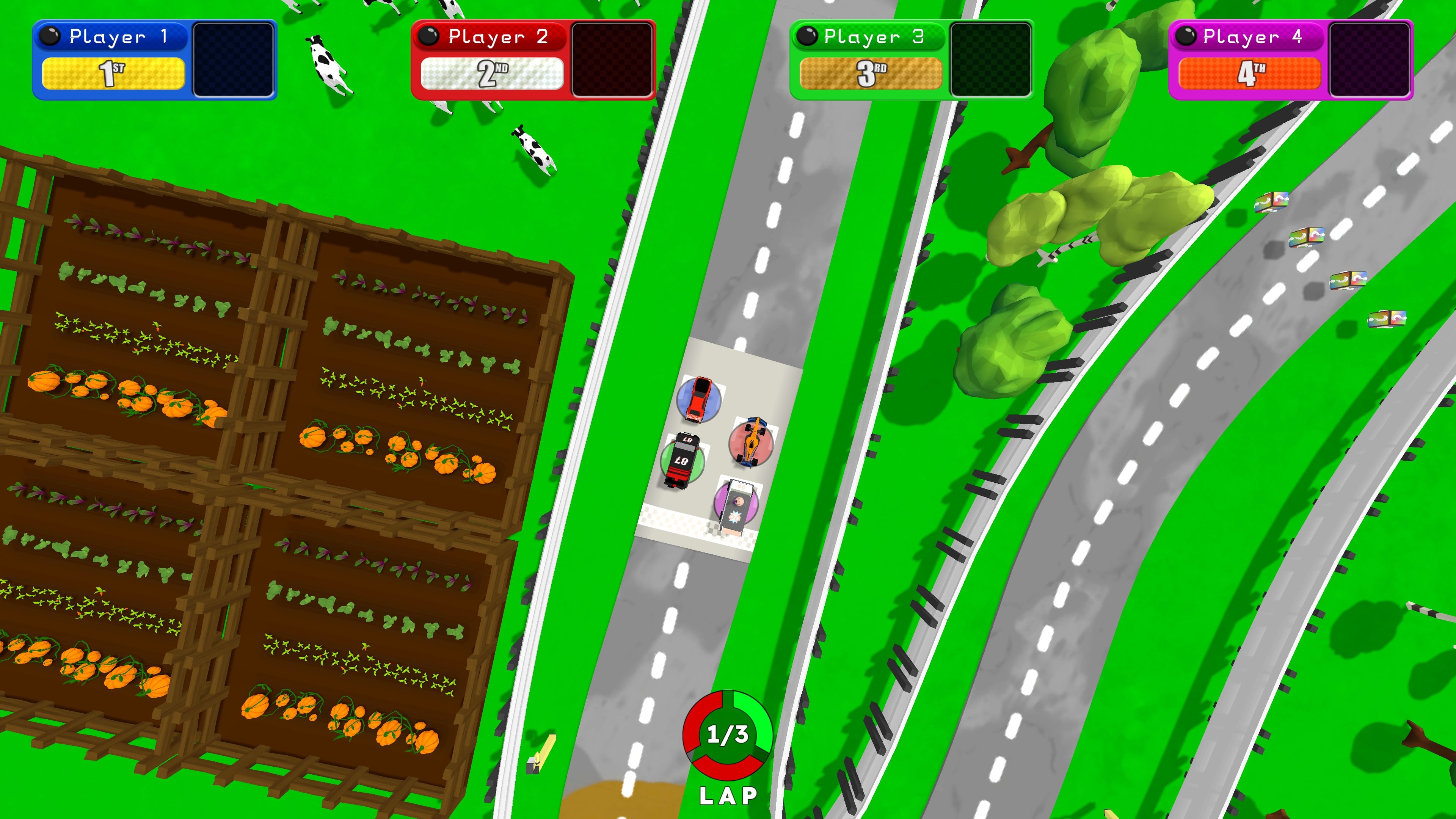 賽車碰撞 (Racecar Crashers) 豐富多彩的賽道設計