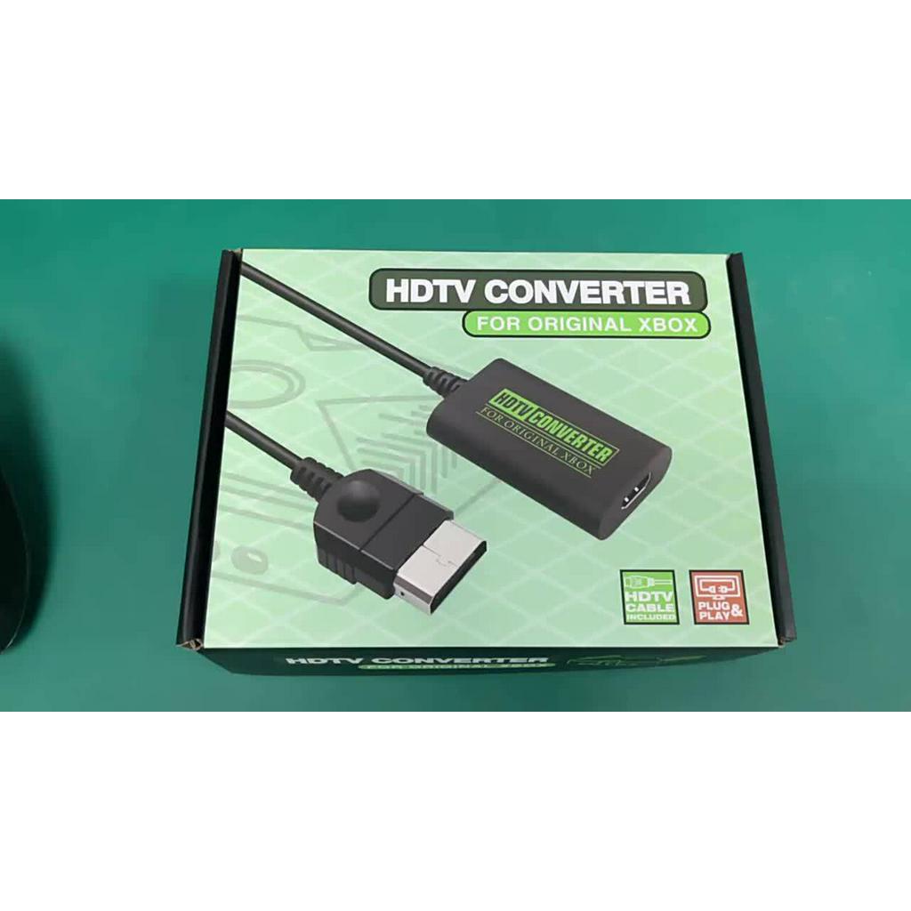 產品包裝內容物一覽，包含轉接頭本體與一條 HDMI 線材。