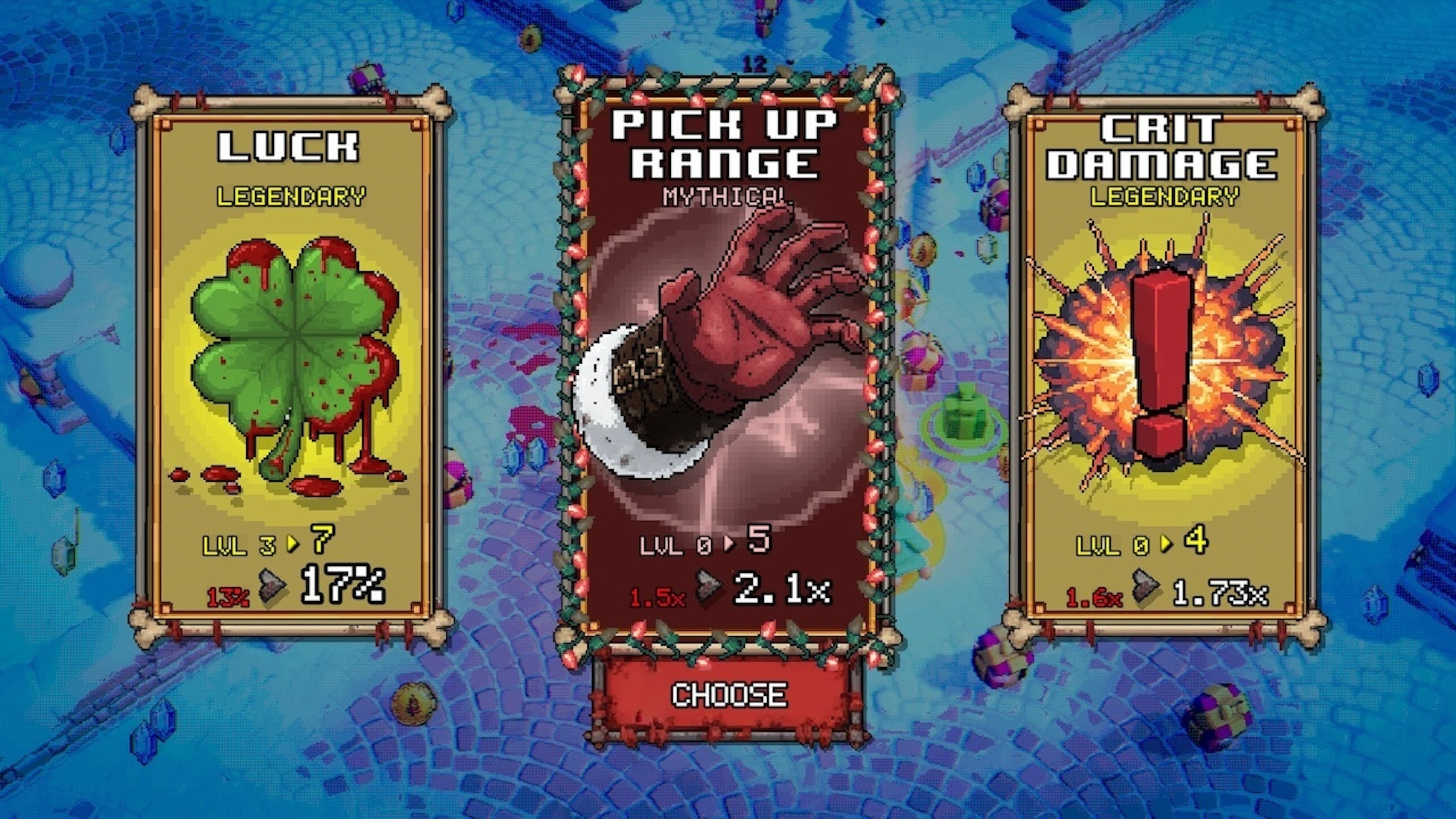 Xmas Survivors 像素風格畫面