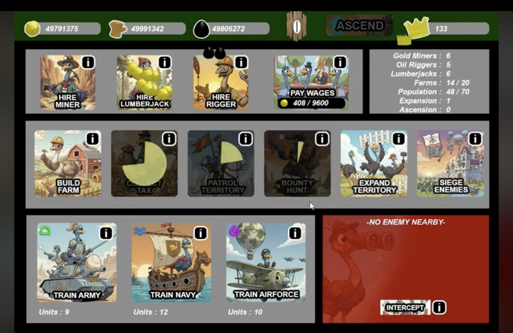 超療癒新作!《鴯鶓帝國》2026 登場,獨特策略模擬與點擊放置玩法,打造你的鴯鶓王朝!