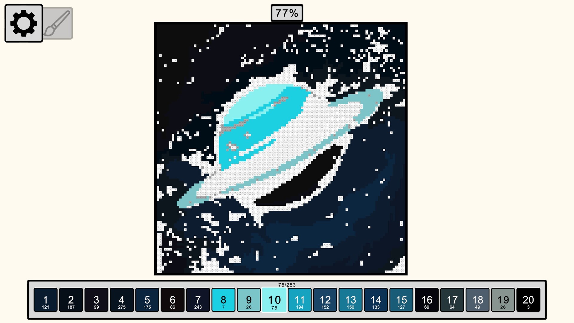 擺脫廣告干擾！《Painting Pixels》：PC 上的純粹像素數字填色遊戲，海量關卡打造專屬療癒體驗