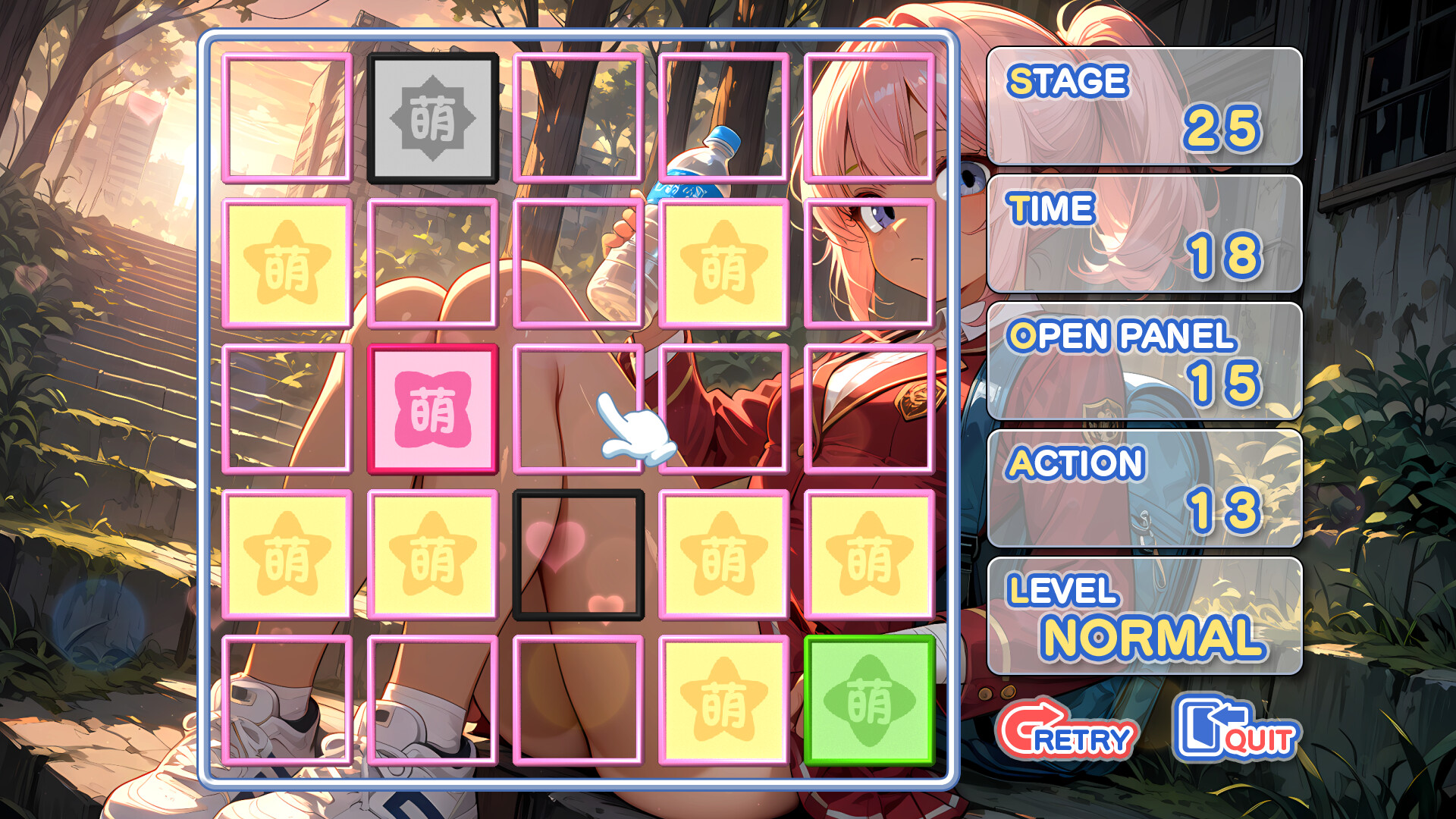 Steam 末日美少女益智新作《萌翻牌：伊甸後少女》正式登場！AI 打造90張精美插圖挑戰燒腦翻牌謎題