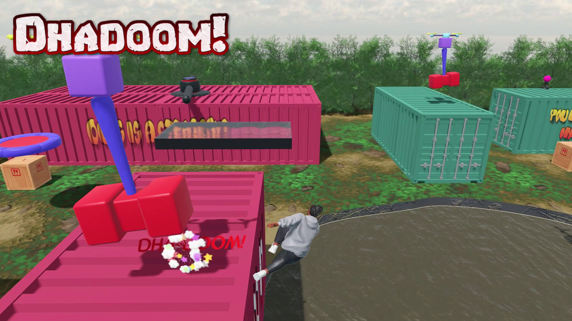 獨立新作《大咚！Dhadoom!》登場！體驗無視引力的【高節奏3D跑酷動作】，多人亂鬥嗨翻天！