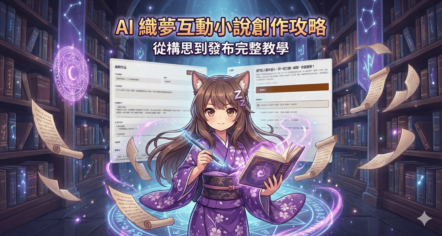 【教學】手把手教你創作「AI 織夢」互動小說:從構思到發布完整攻略!