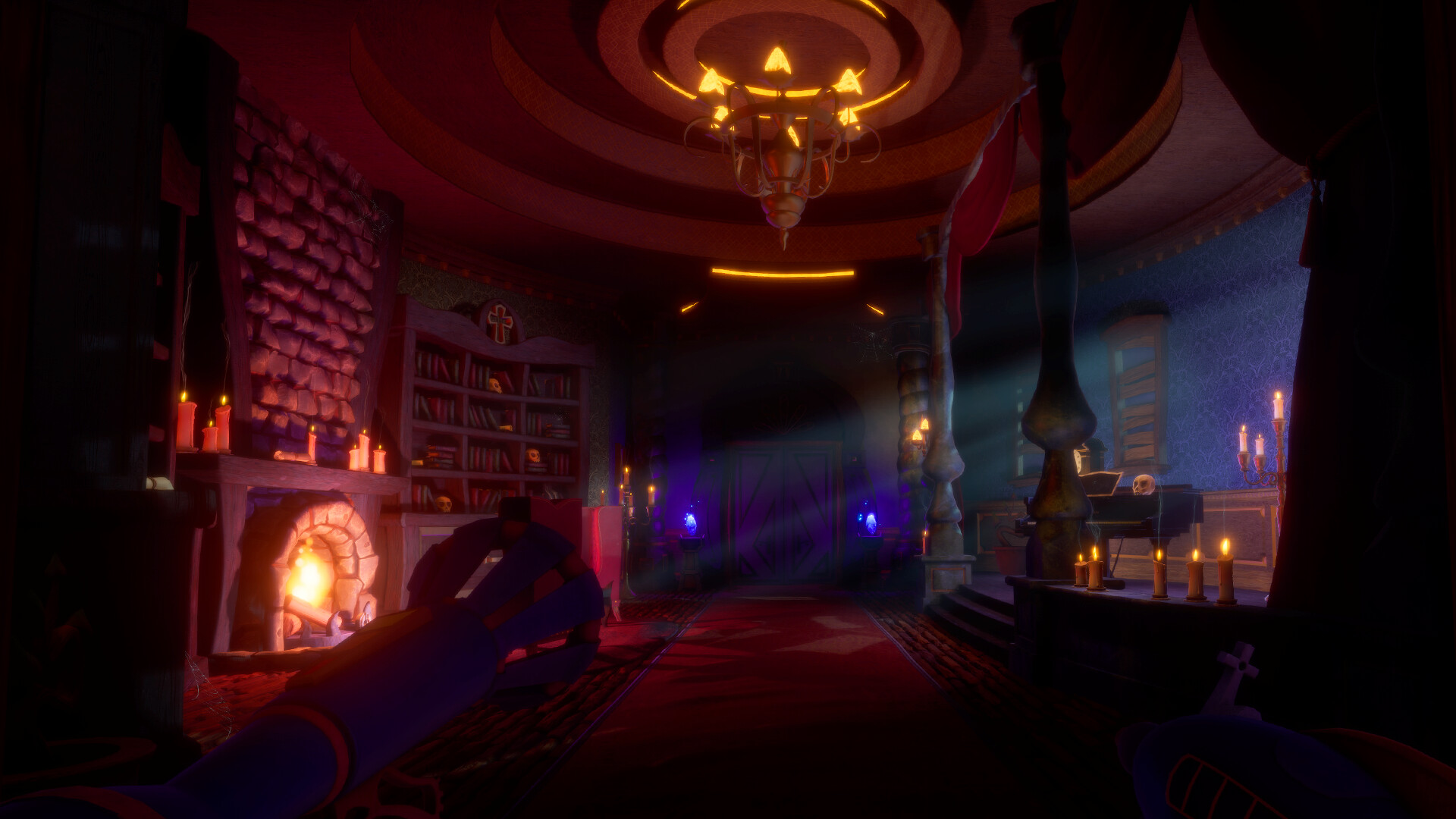 VR 免費新作！《巴廷頓莊園》學生獨立開發，無暈眩軌道射擊，全家共闖幽默鬼屋！