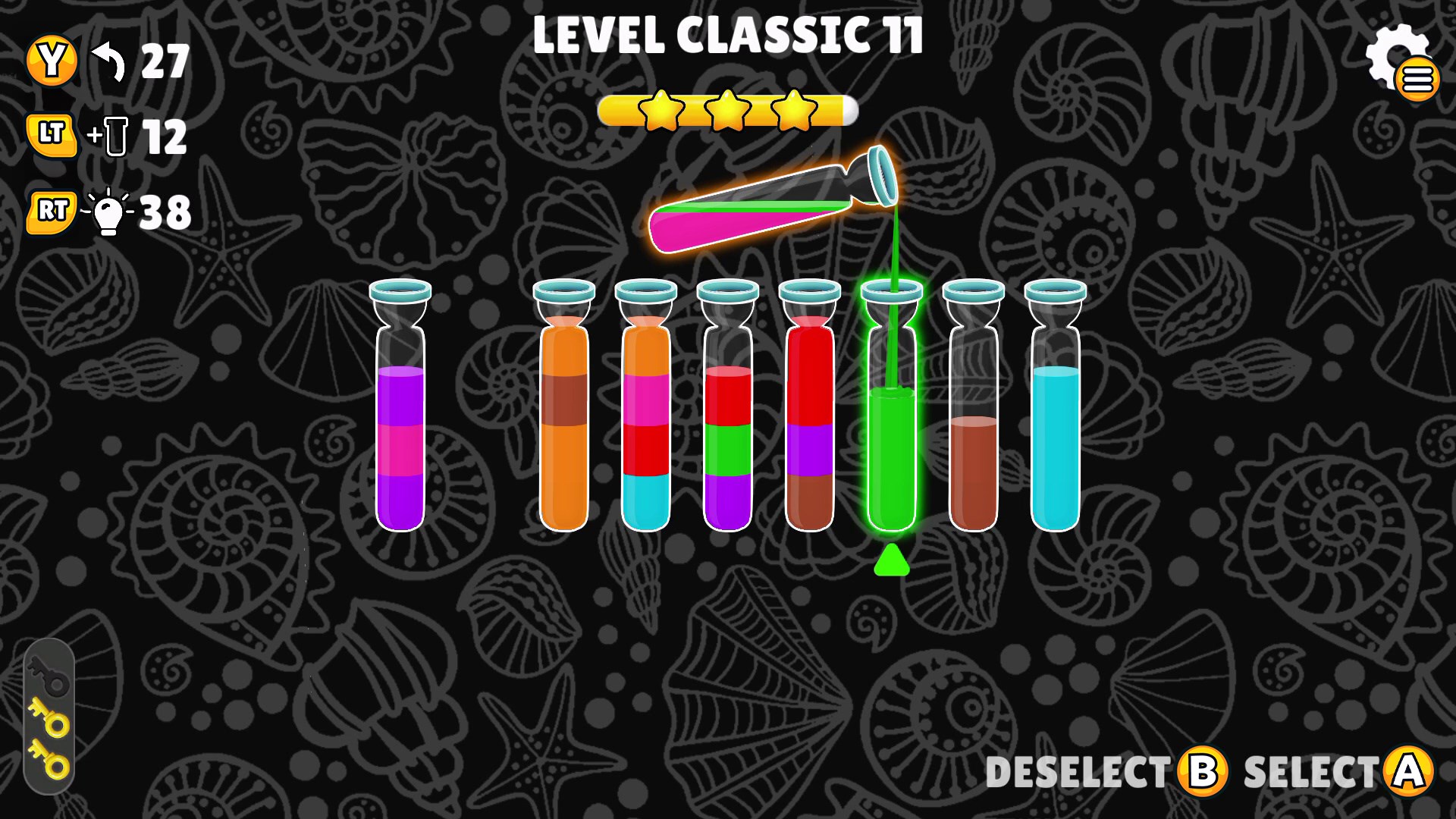 必玩Xbox《色彩水排序：黃金版》燒腦益智新作，5000關卡銅板價！