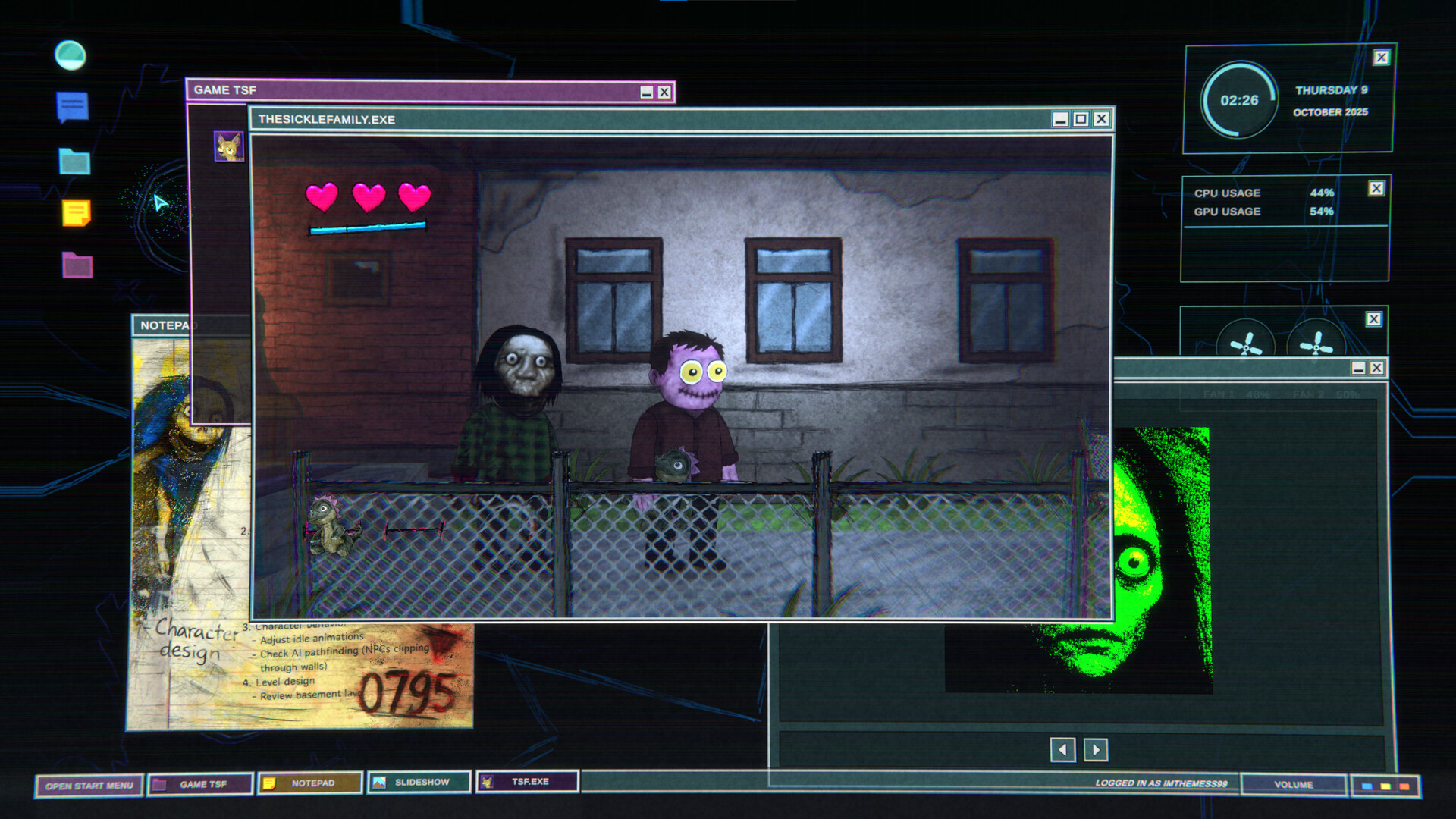 震撼心靈的心理恐懼冒險新作!《鐮刀家族》Steam登場,深掘創傷與家庭的「無存檔」深度敘事體驗