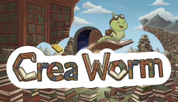 獨立遊戲新星！《Creaworm》文字解謎迷宮冒險，化身書蟲解鎖語言魔法！