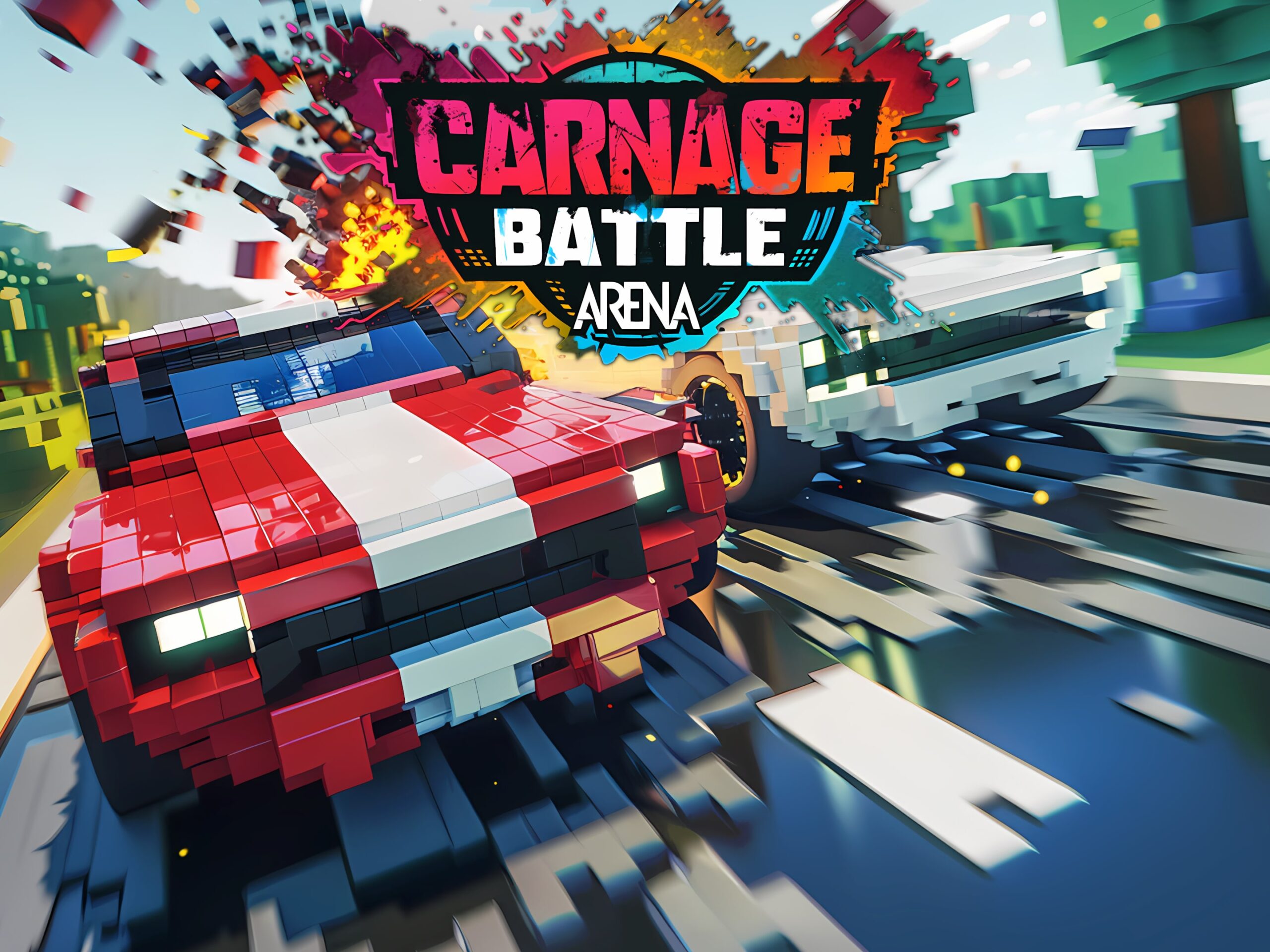 PS5 爽快動作賽車《Carnage Battle Arena》限時省錢上架,方塊破壞殺時間力作!