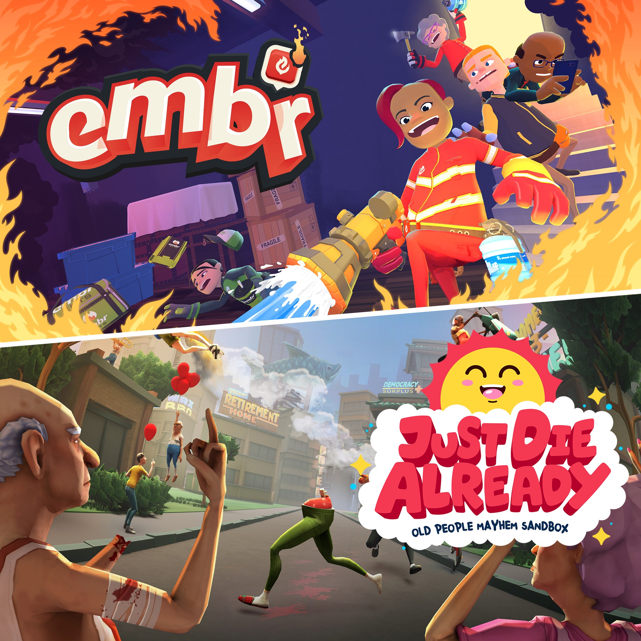 爆笑必玩！Xbox 惡搞動作沙盒《Old Flames Bundle》銅板價登場，老害消防員讓你笑到噴飯！