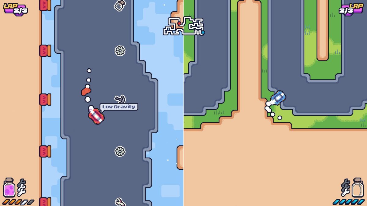 瘋狂！Xbox 街機賽車《Gas Ratio》特價開賣，吃箱子讓你失去重力？