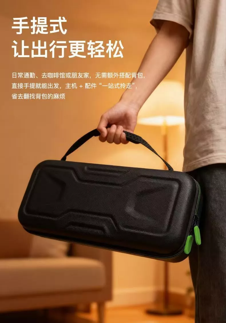 收納包拉鍊與提把細節