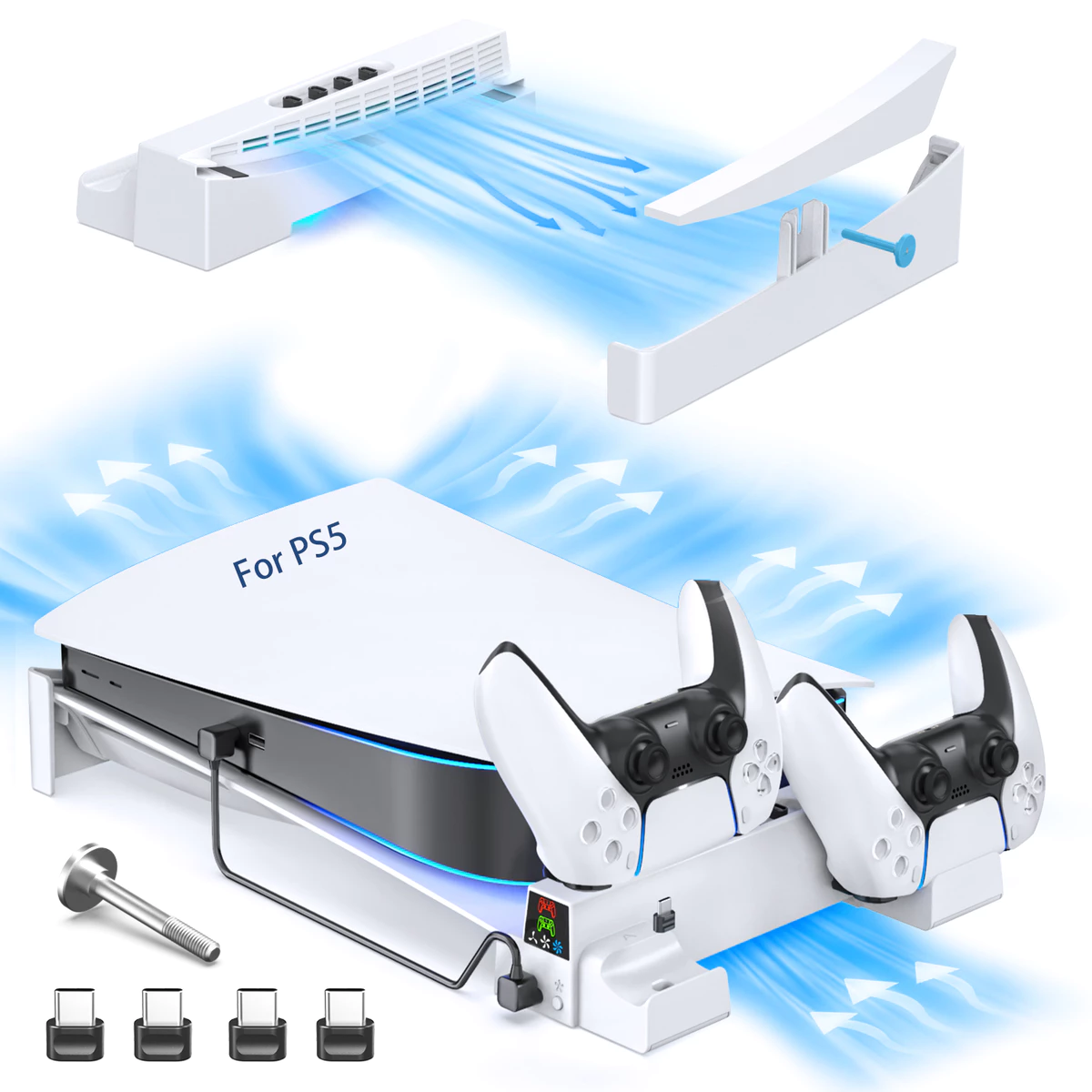 OIVO PS5 橫向散熱支架全貌