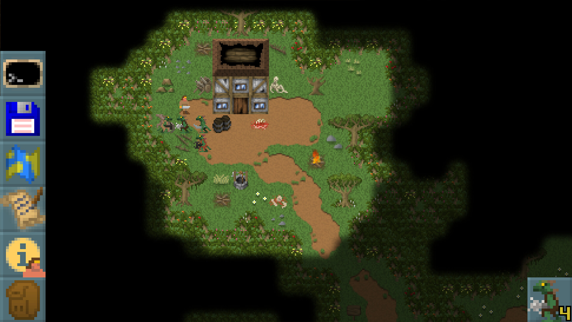 與城鎮中的 NPC 進行互動