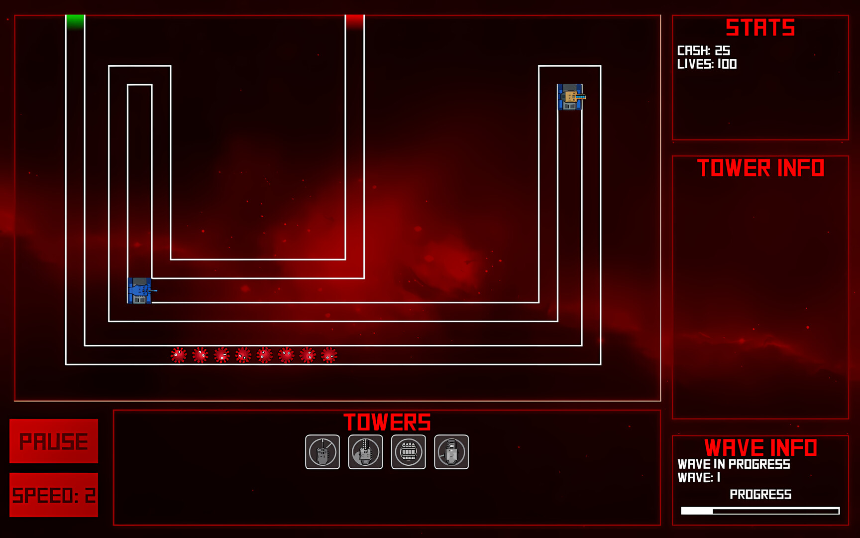 Monster Hard Defence 像素風格展示