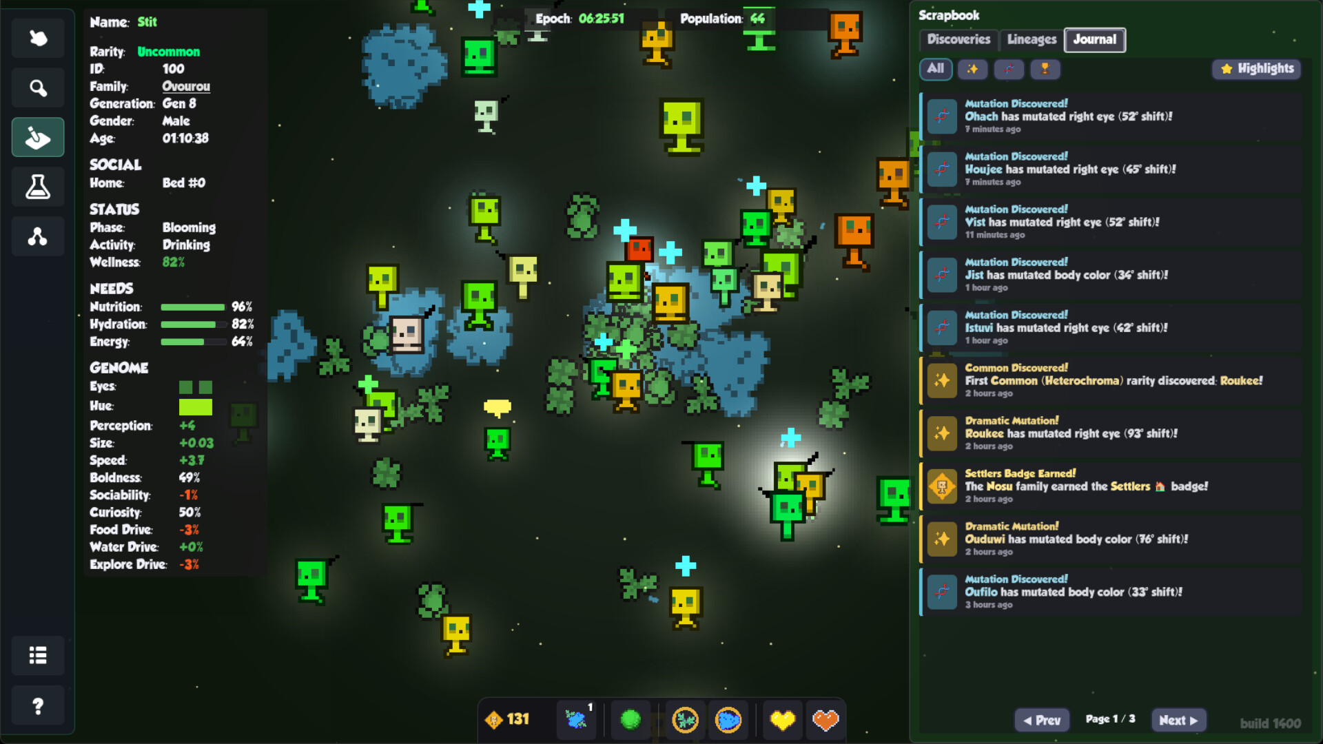 遊戲中的實驗室研究界面