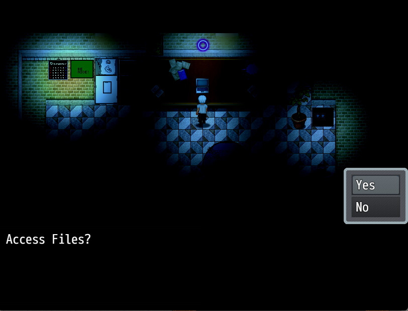 托兒所內充滿詭異氣氛的走廊