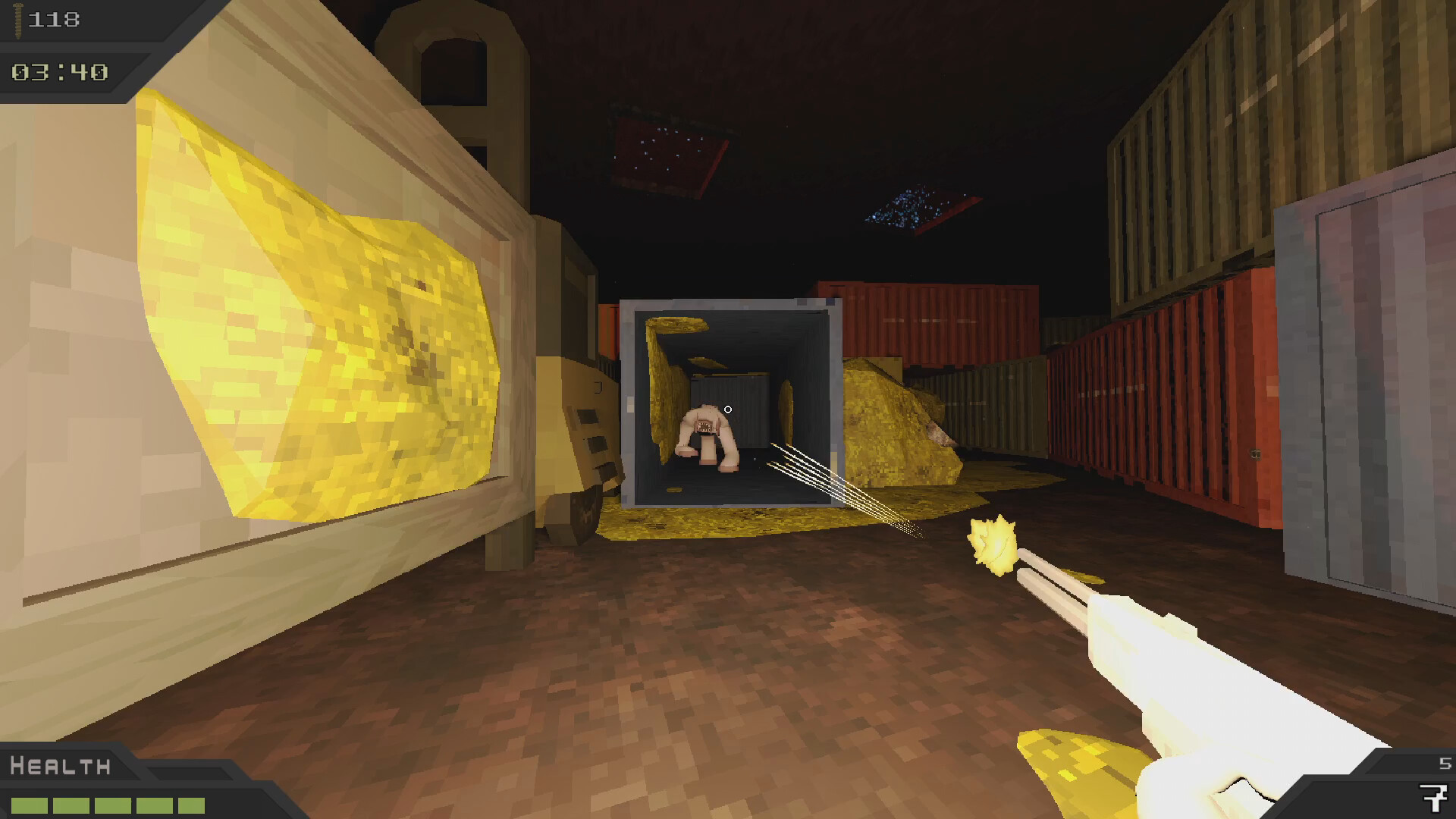 第一人稱視角的武器模型細節