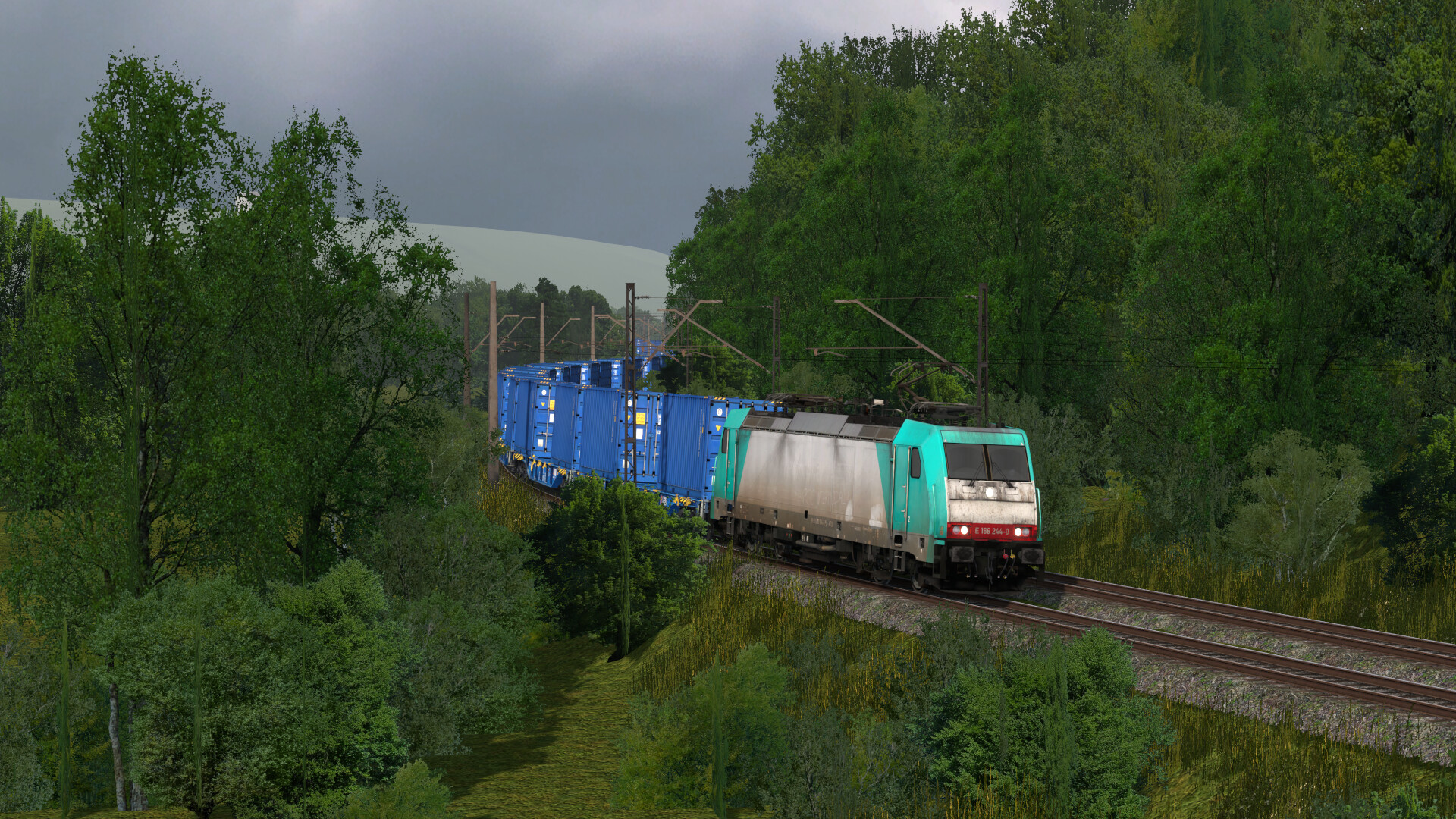 MaSzyna 複雜的鐵路樞紐與信號系統