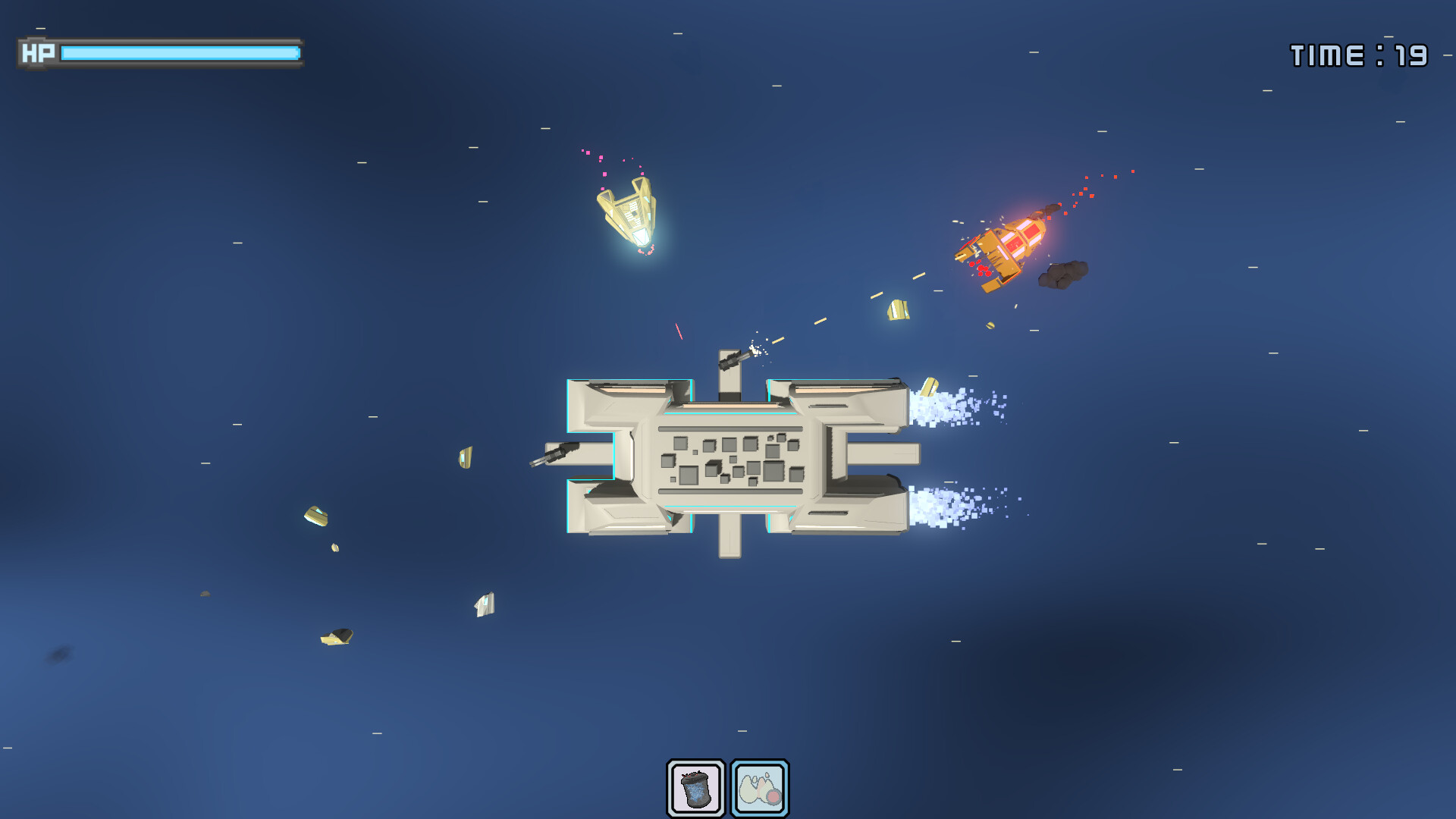 展示遊戲中密集的敵人波次與防禦火網