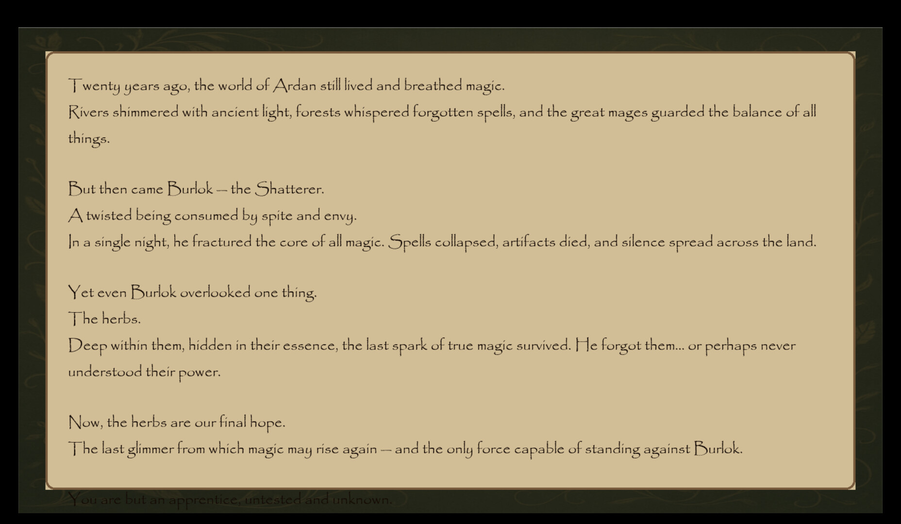 充滿奇幻色彩的對話與劇情