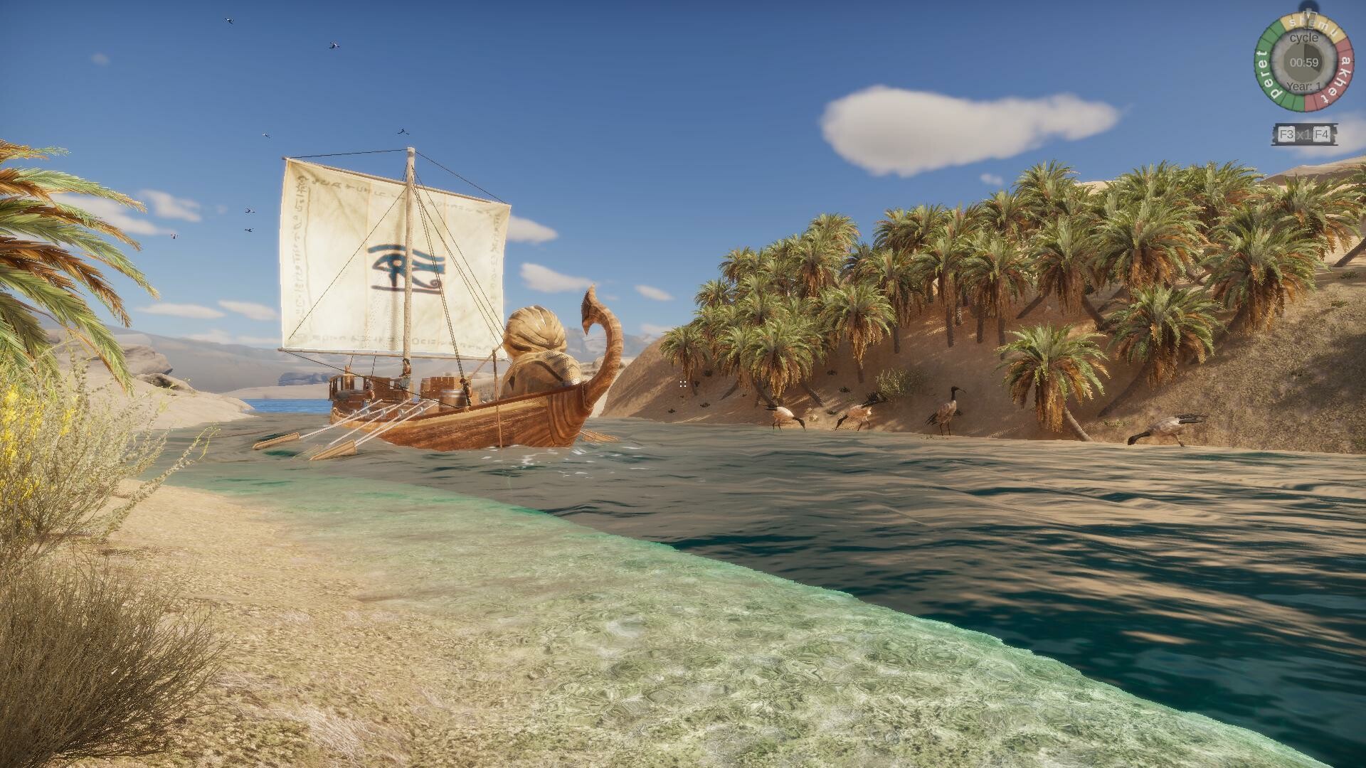 美麗的尼羅河畔風光