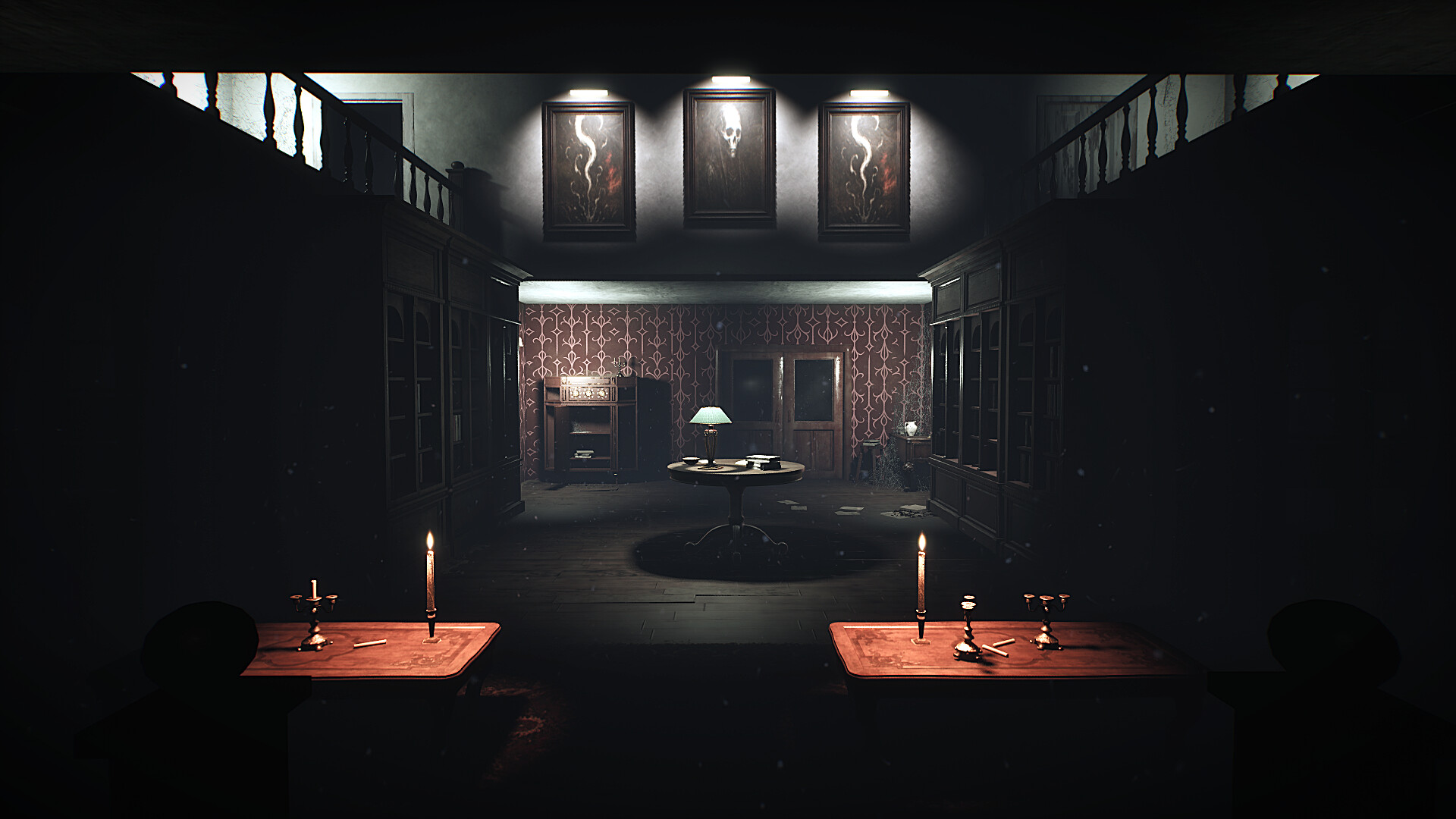 光影交織下的恐怖場景